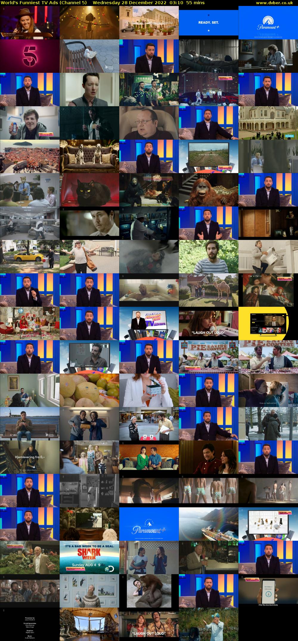 World's Funniest TV Ads (Channel 5) Wednesday 28 December 2022 03:10 - 04:05