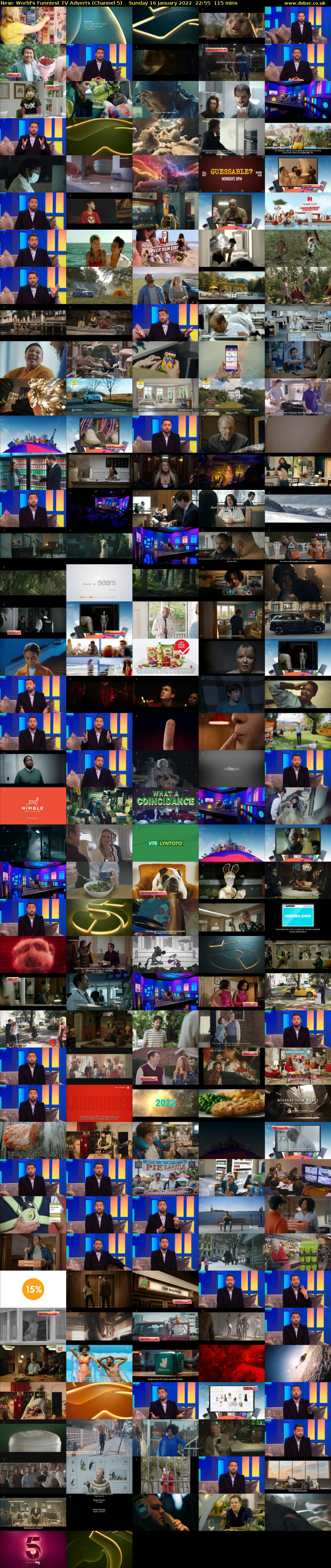 World's Funniest TV Adverts (Channel 5) Sunday 16 January 2022 22:55 - 00:50