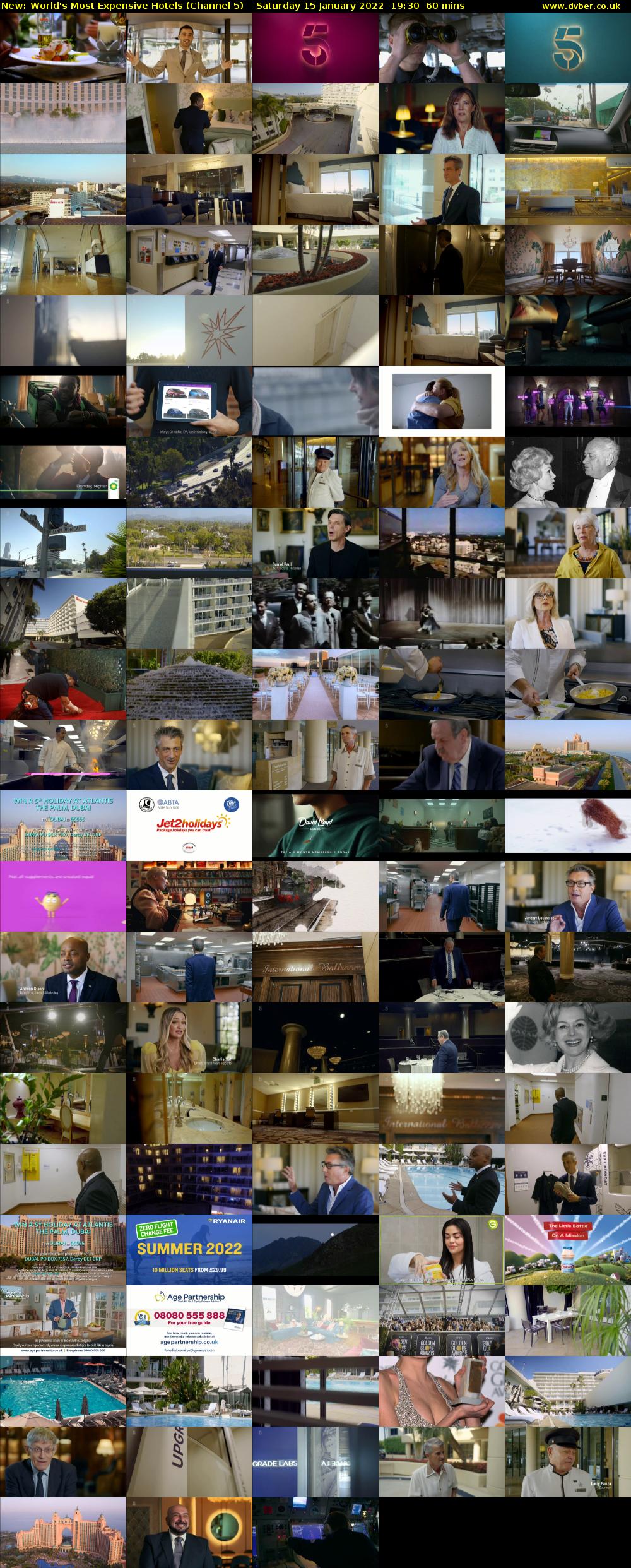 World's Most Expensive Hotels (Channel 5) Saturday 15 January 2022 19:30 - 20:30