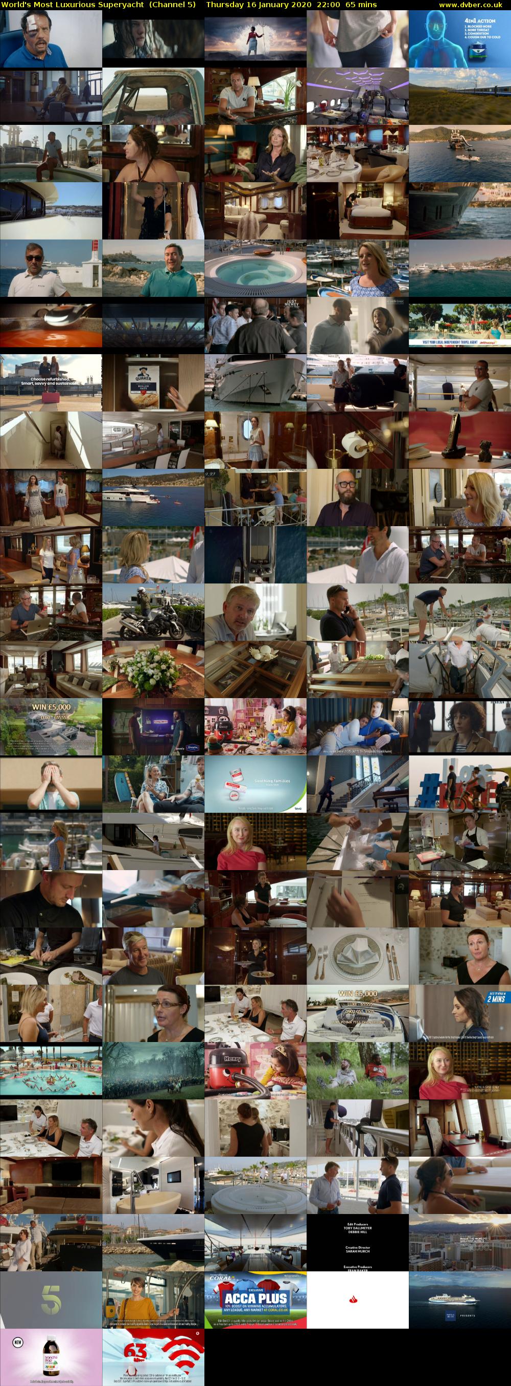 World's Most Luxurious Superyacht  (Channel 5) Thursday 16 January 2020 22:00 - 23:05