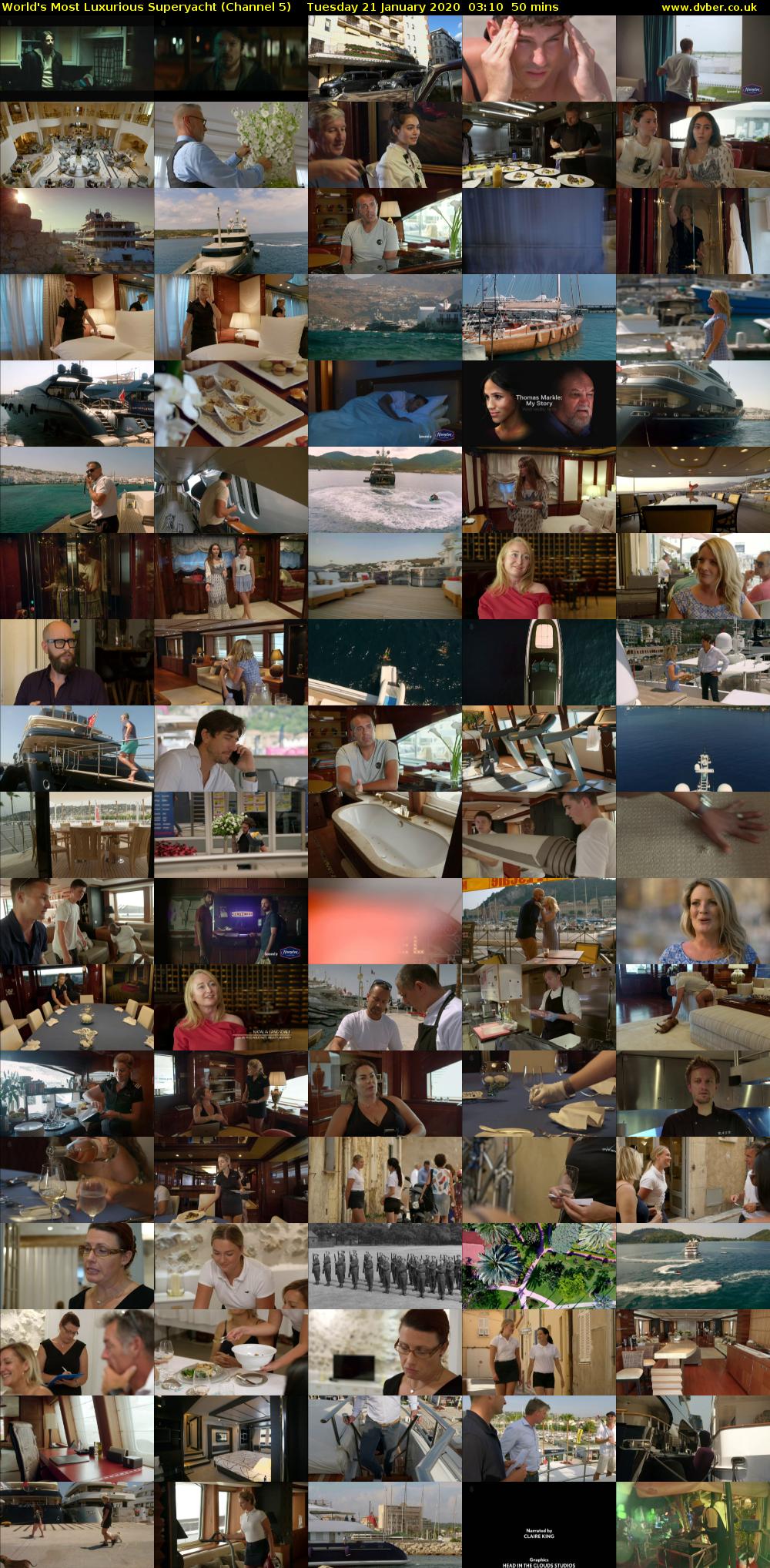 World's Most Luxurious Superyacht (Channel 5) Tuesday 21 January 2020 03:10 - 04:00