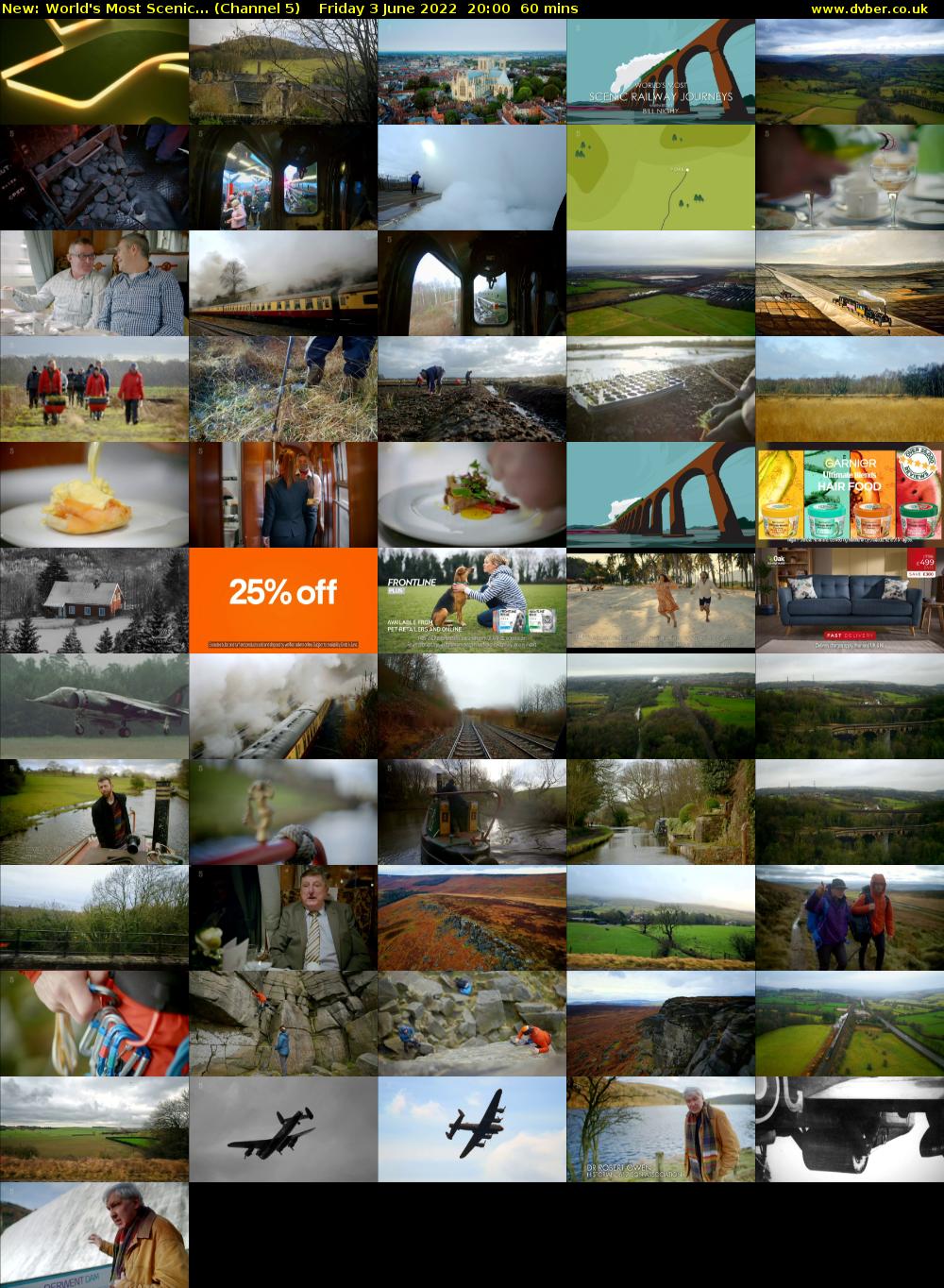 World's Most Scenic... (Channel 5) Friday 3 June 2022 20:00 - 21:00