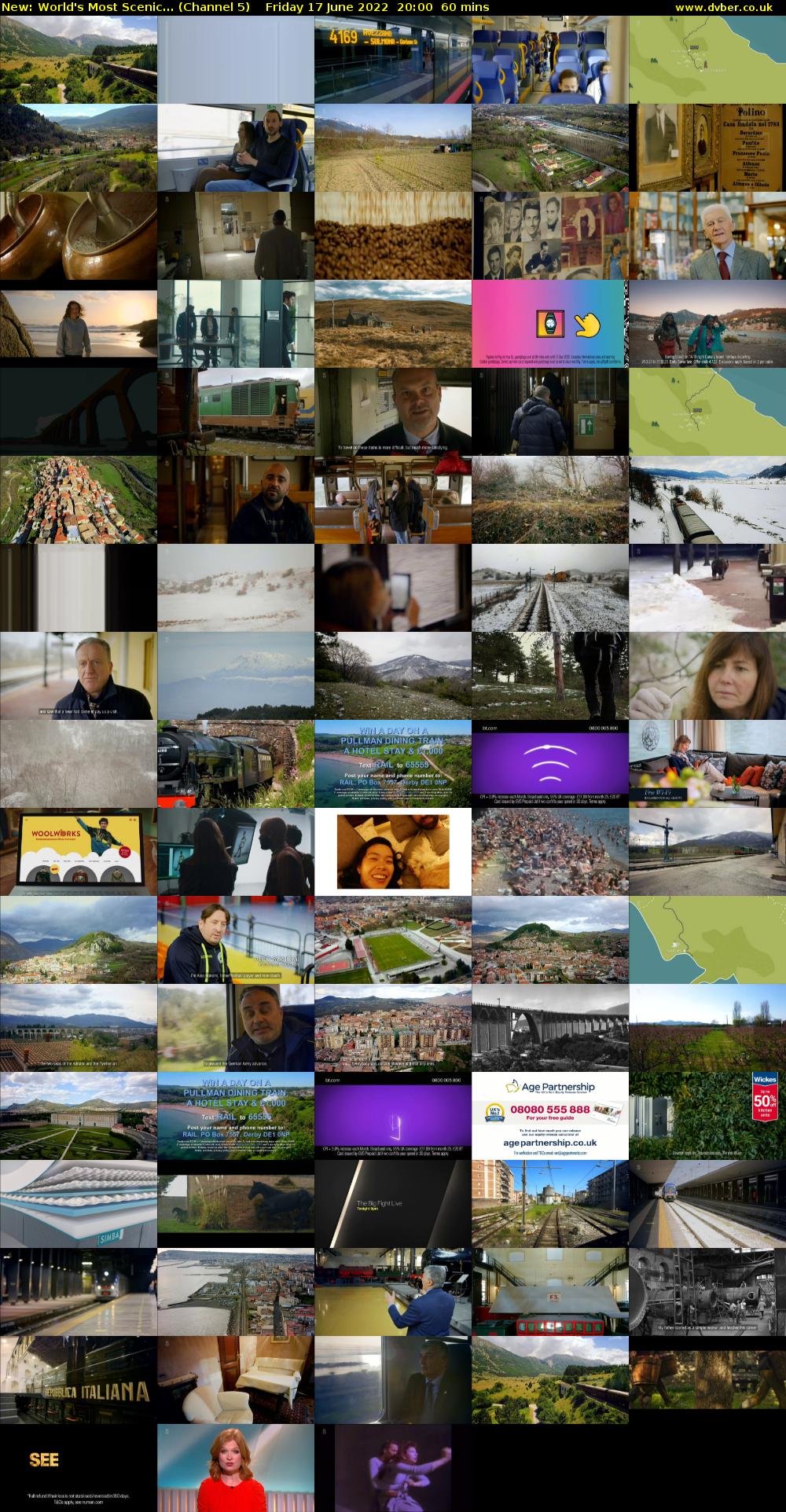 World's Most Scenic... (Channel 5) Friday 17 June 2022 20:00 - 21:00