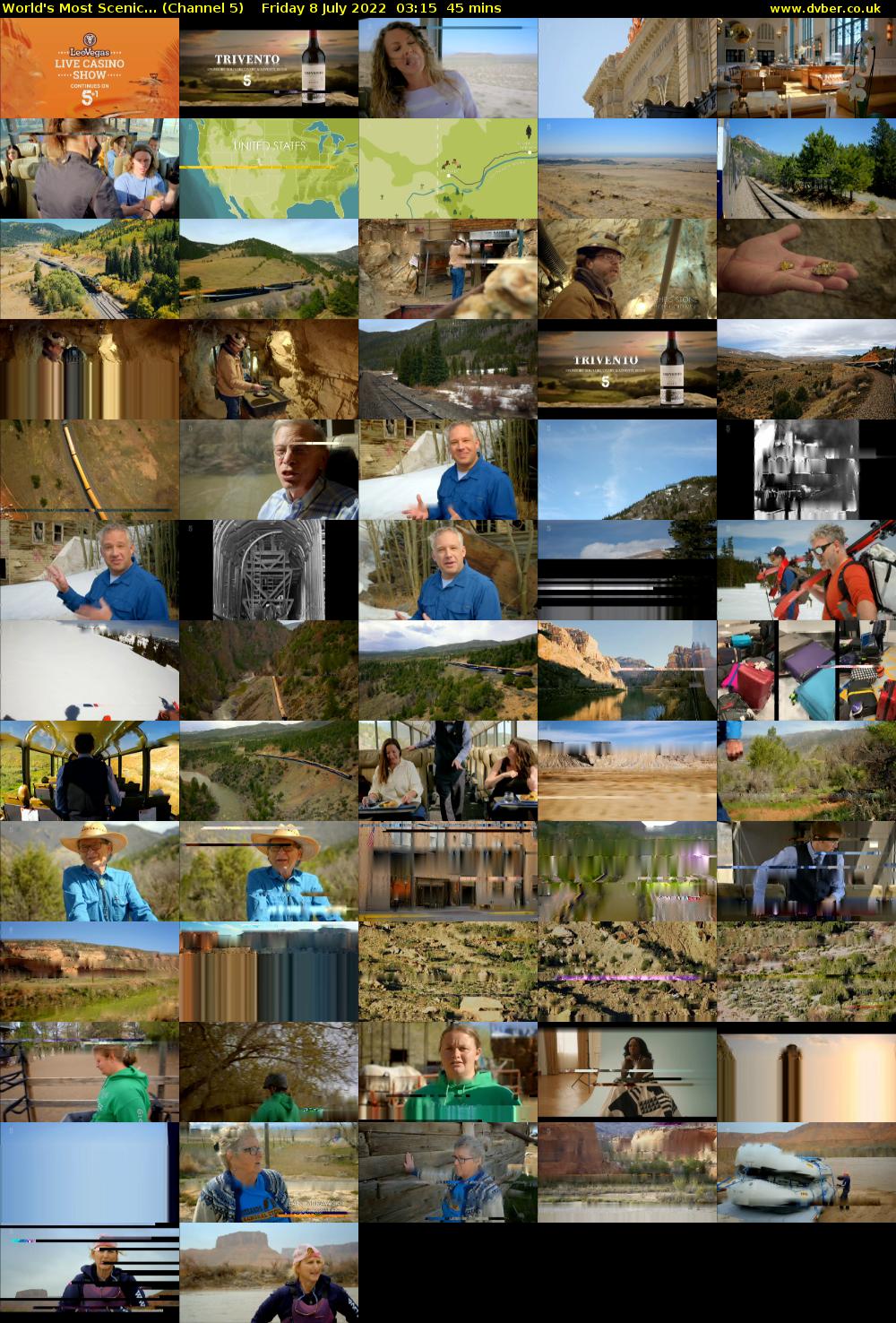 World's Most Scenic... (Channel 5) Friday 8 July 2022 03:15 - 04:00