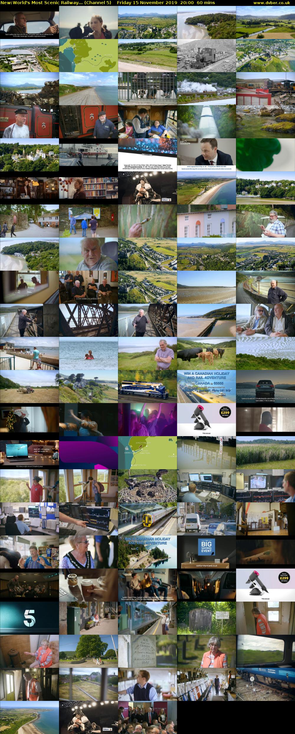 World's Most Scenic Railway... (Channel 5) Friday 15 November 2019 20:00 - 21:00