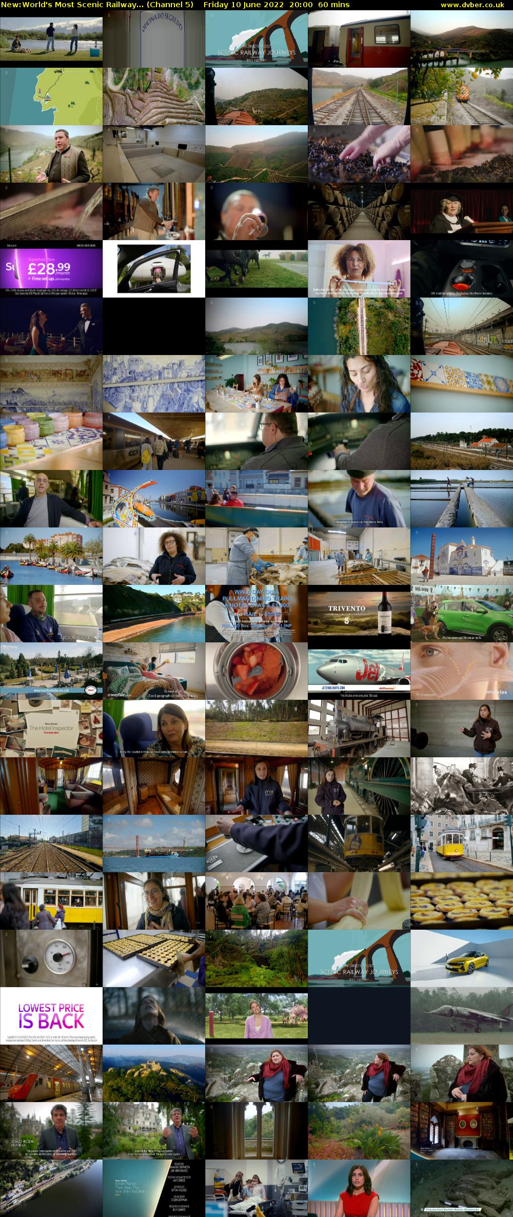 World's Most Scenic Railway... (Channel 5) Friday 10 June 2022 20:00 - 21:00