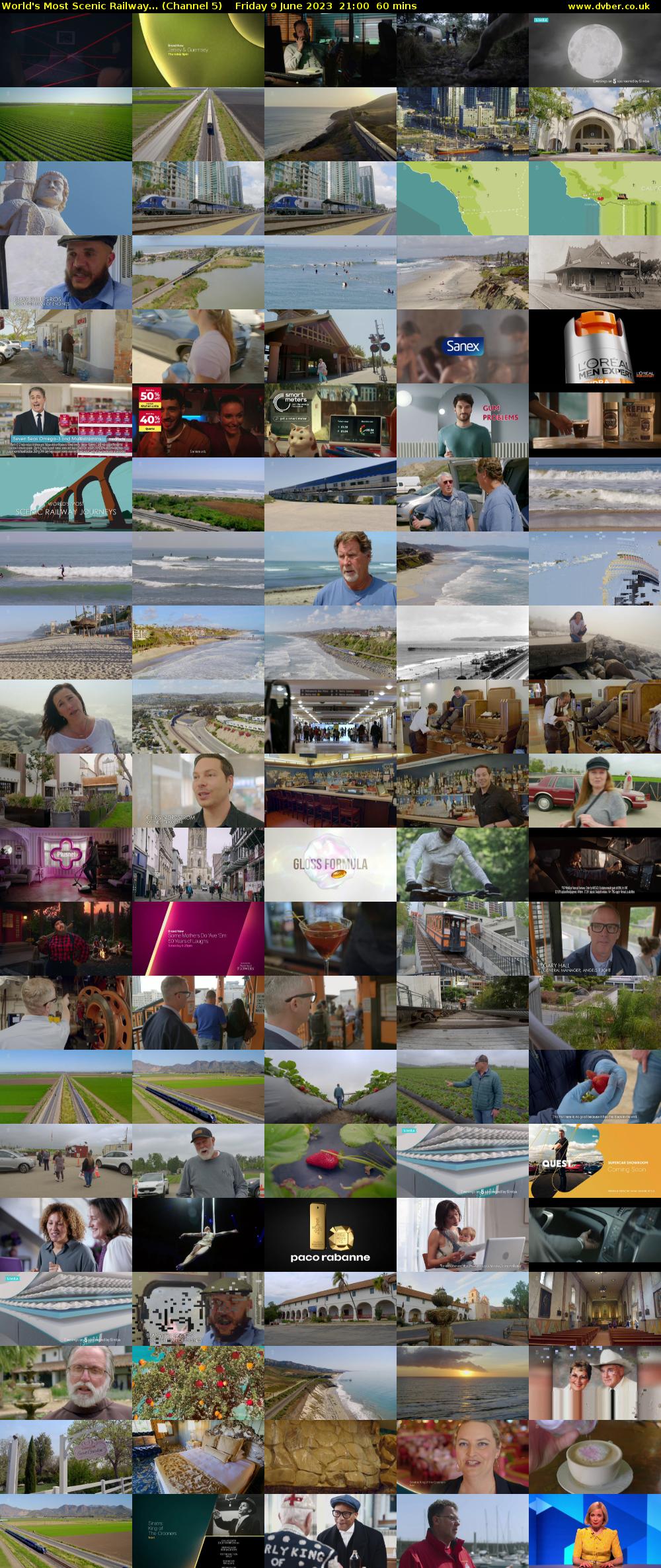 World's Most Scenic Railway... (Channel 5) Friday 9 June 2023 21:00 - 22:00
