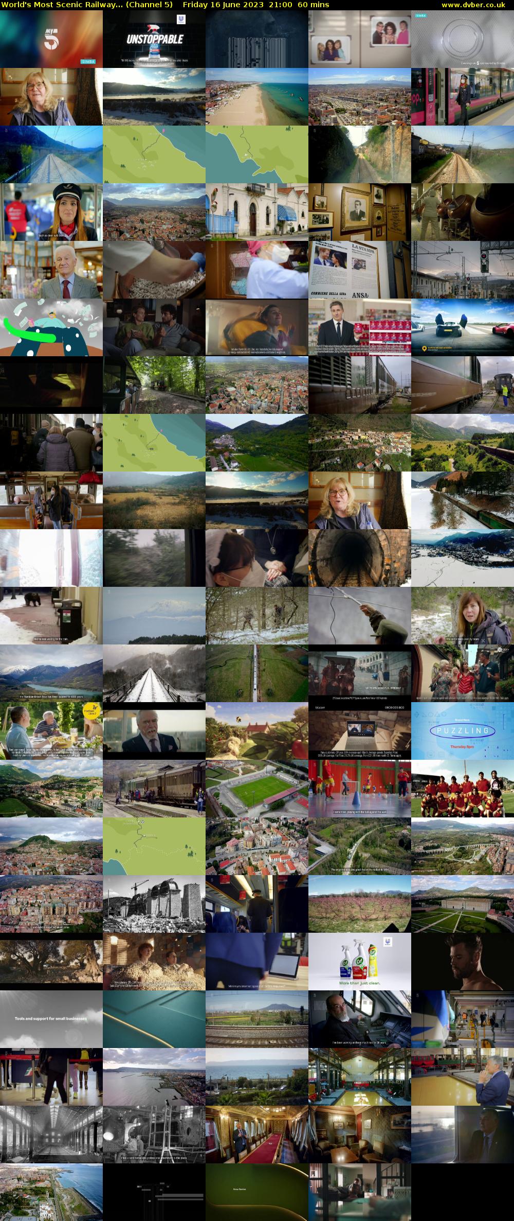 World's Most Scenic Railway... (Channel 5) Friday 16 June 2023 21:00 - 22:00