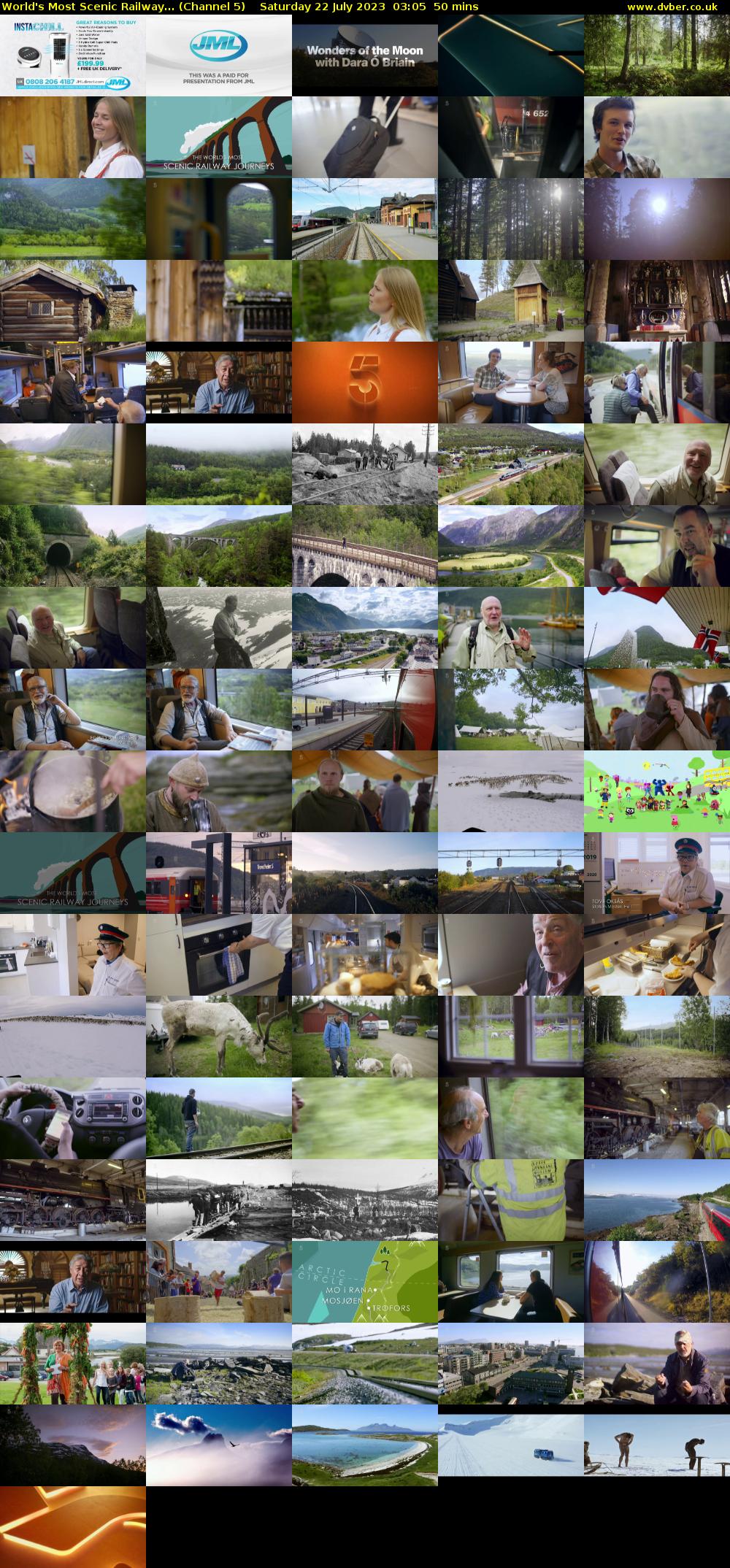World's Most Scenic Railway... (Channel 5) Saturday 22 July 2023 03:05 - 03:55