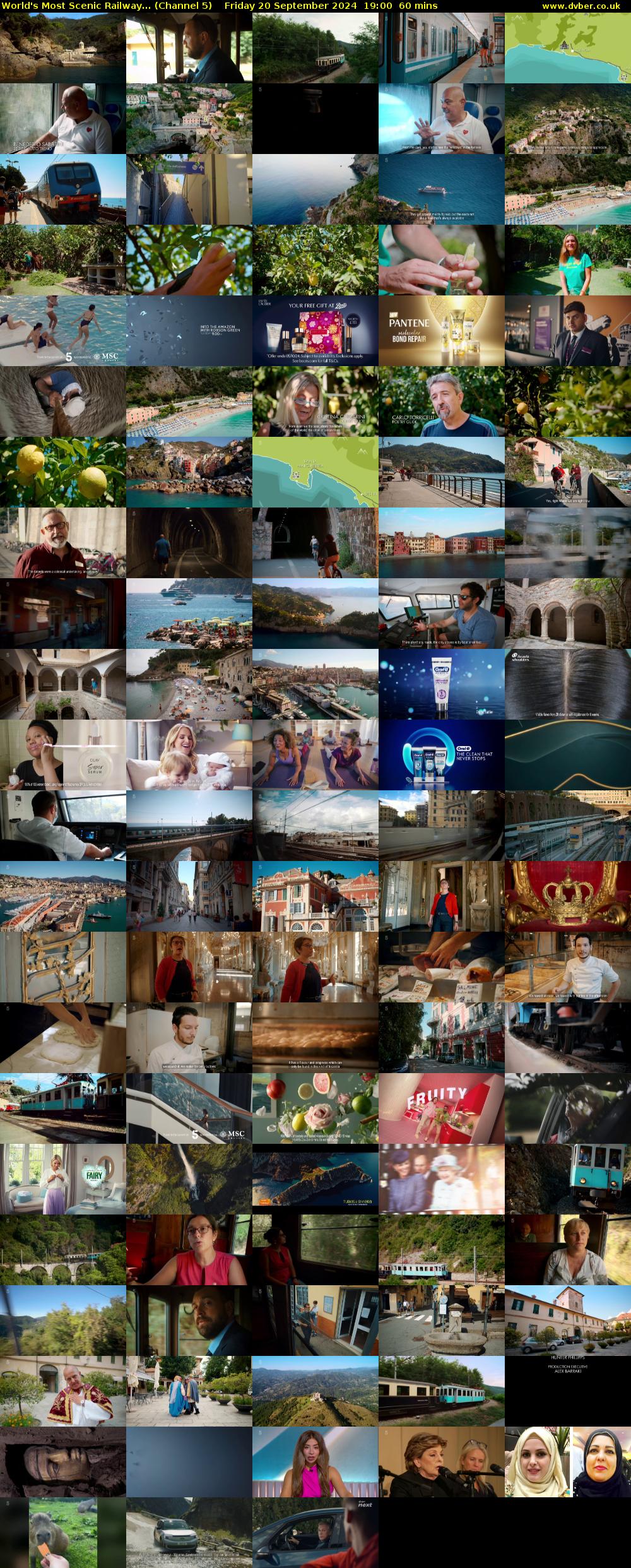 World's Most Scenic Railway... (Channel 5) Friday 20 September 2024 19:00 - 20:00