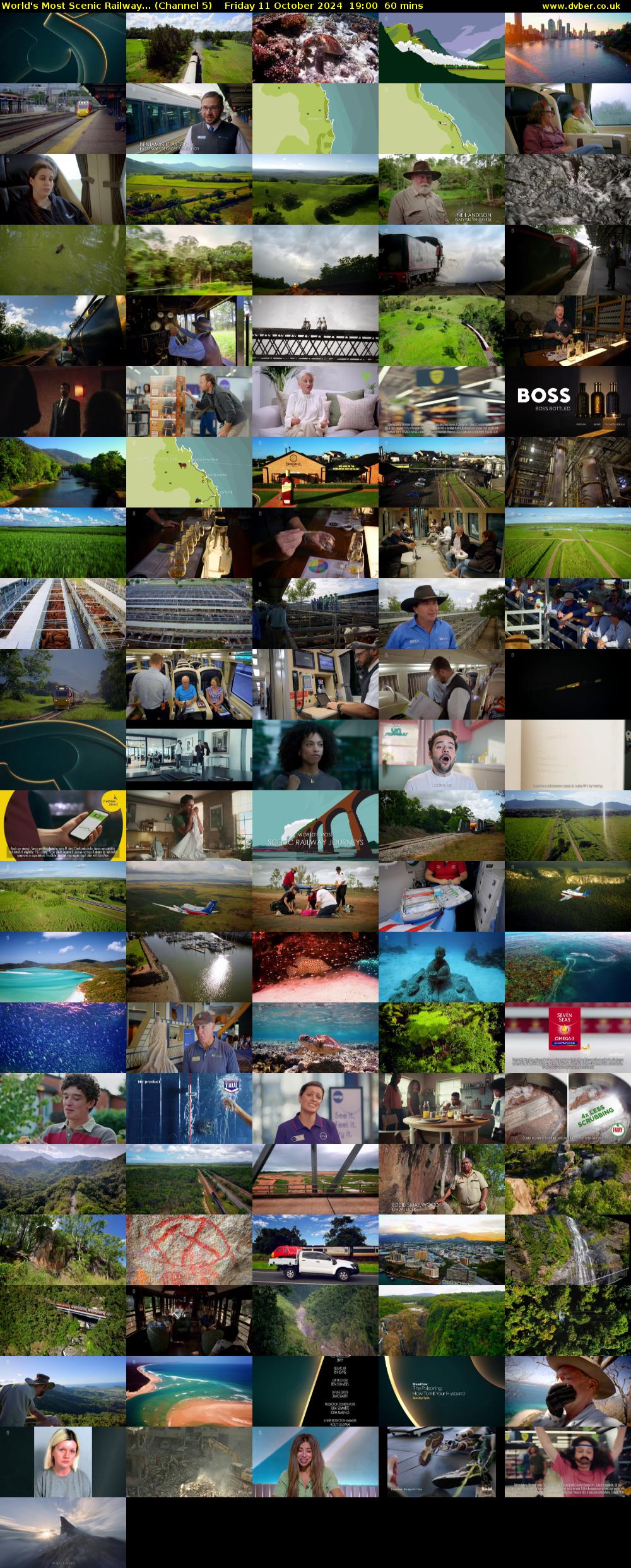 World's Most Scenic Railway... (Channel 5) Friday 11 October 2024 19:00 - 20:00