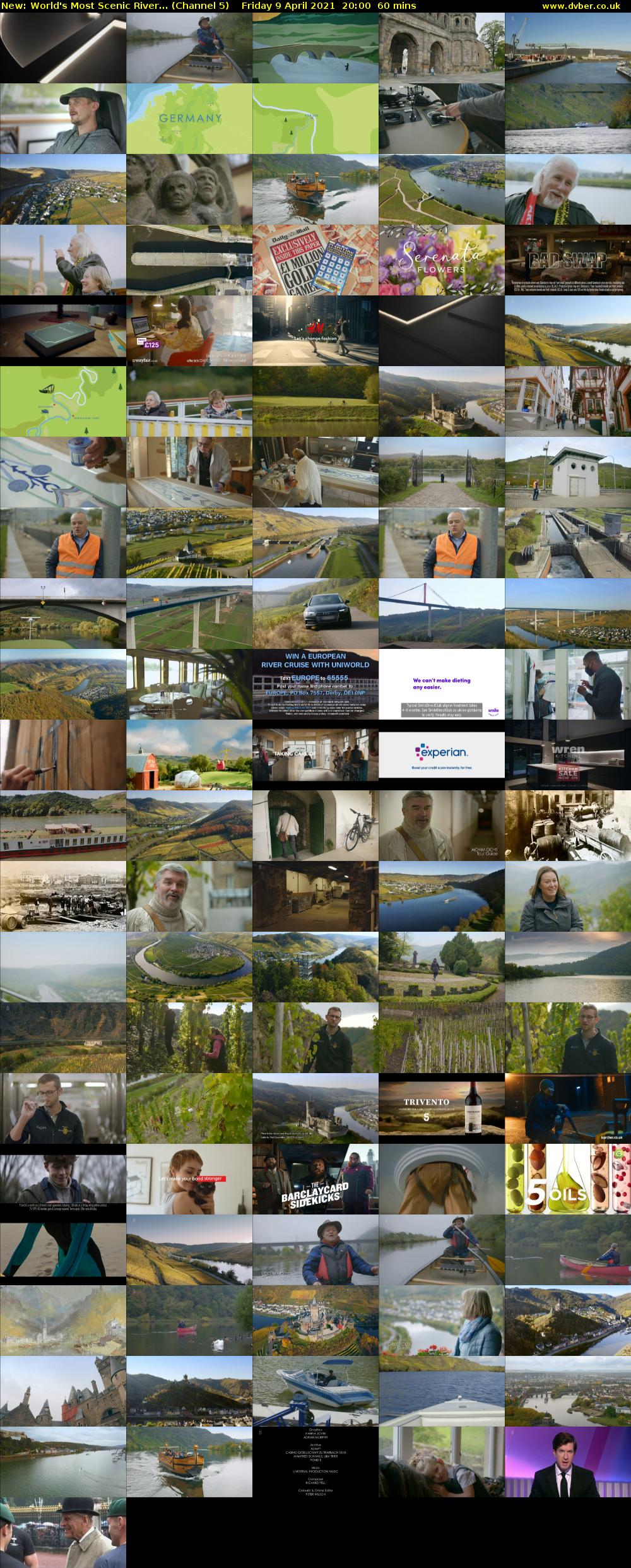 World's Most Scenic River... (Channel 5) Friday 9 April 2021 20:00 - 21:00