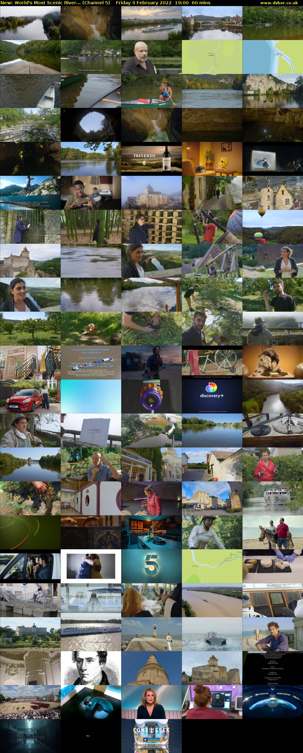 World's Most Scenic River... (Channel 5) Friday 4 February 2022 19:00 - 20:00