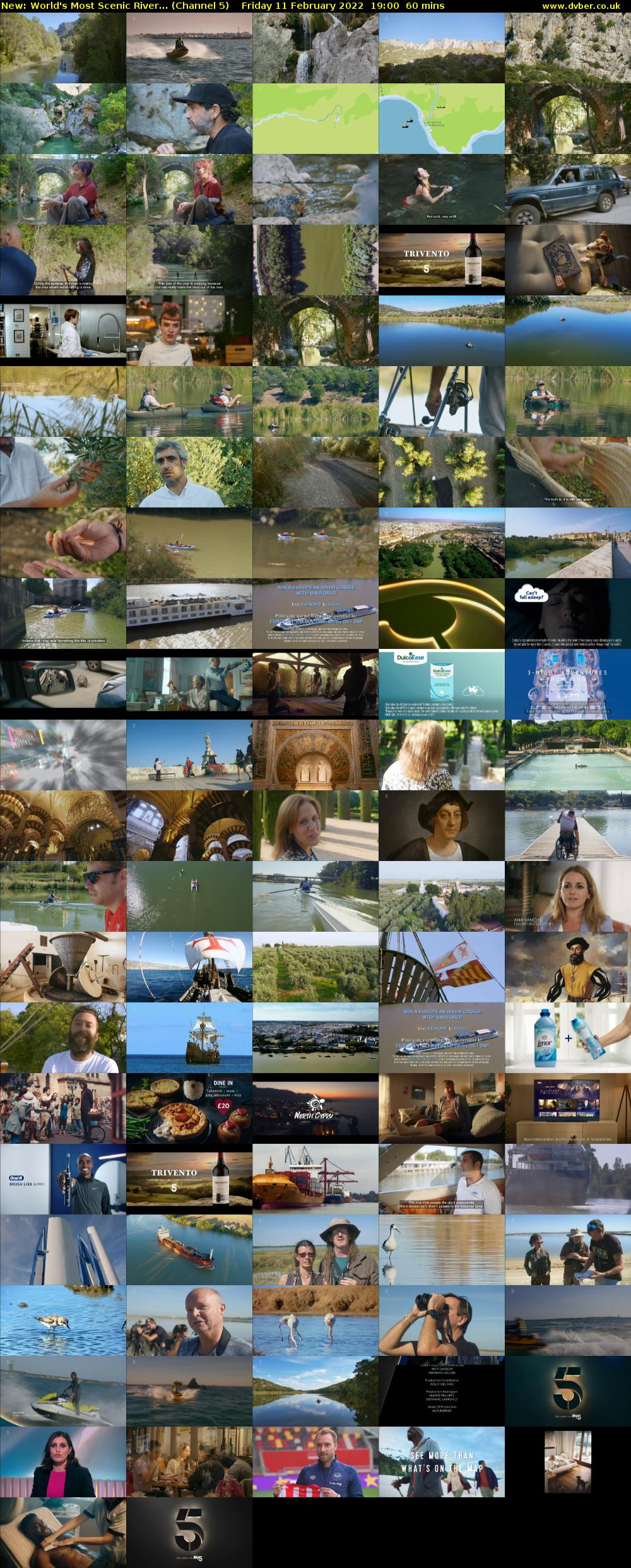 World's Most Scenic River... (Channel 5) Friday 11 February 2022 19:00 - 20:00