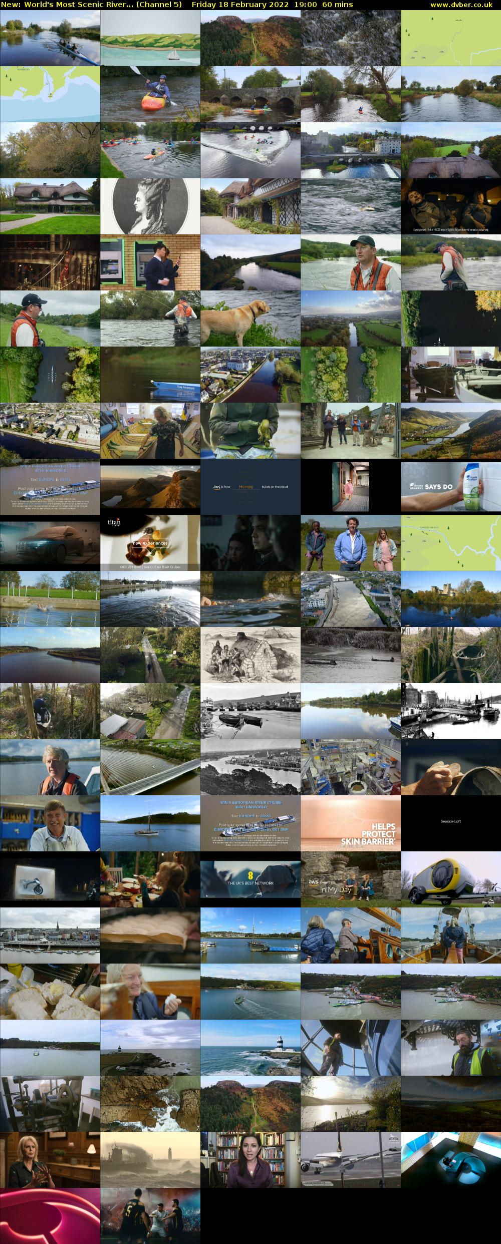 World's Most Scenic River... (Channel 5) Friday 18 February 2022 19:00 - 20:00