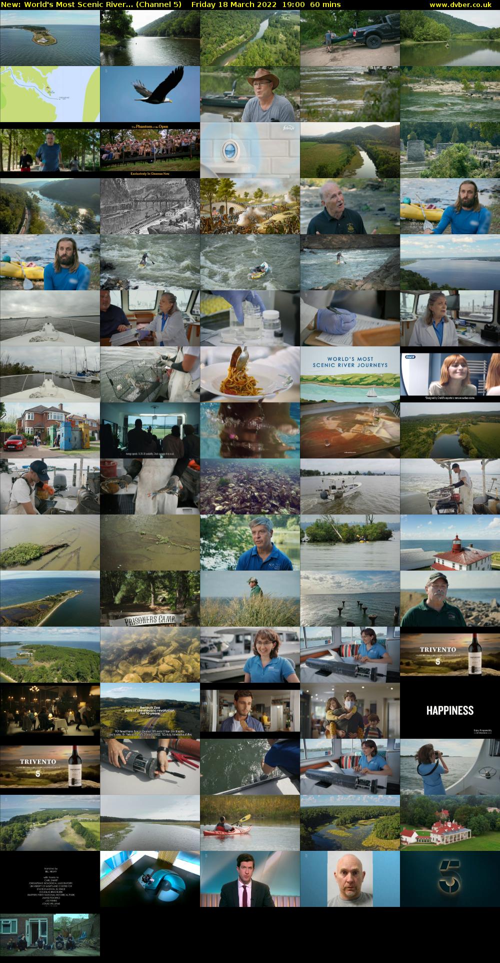World's Most Scenic River... (Channel 5) Friday 18 March 2022 19:00 - 20:00
