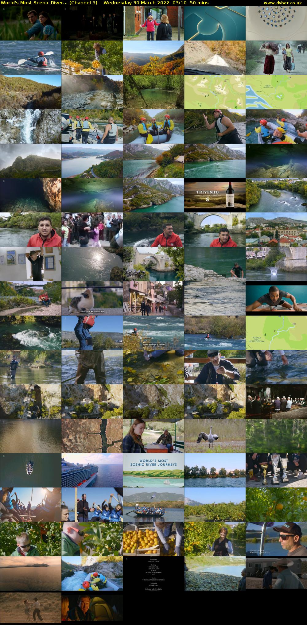 World's Most Scenic River... (Channel 5) Wednesday 30 March 2022 03:10 - 04:00