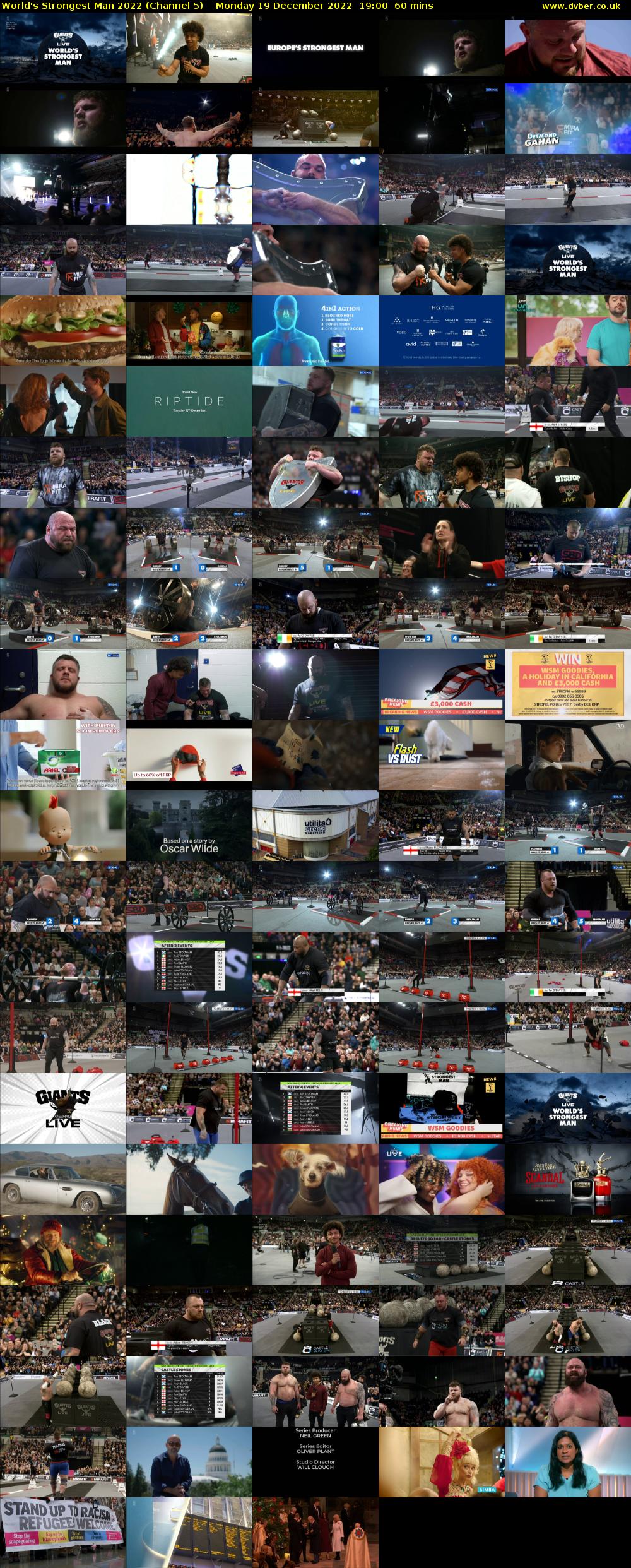 World's Strongest Man 2022 (Channel 5) Monday 19 December 2022 19:00 - 20:00