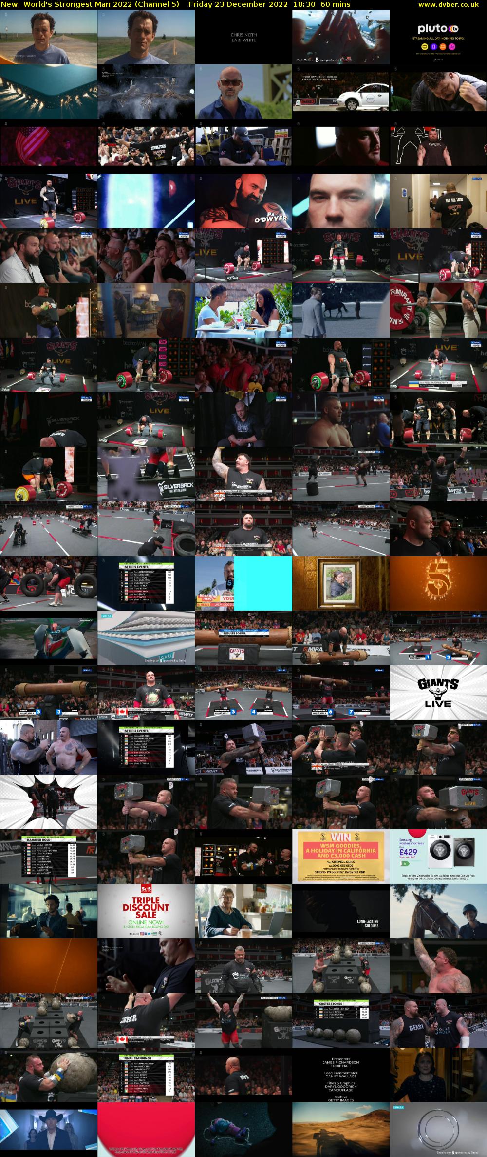 World's Strongest Man 2022 (Channel 5) Friday 23 December 2022 18:30 - 19:30