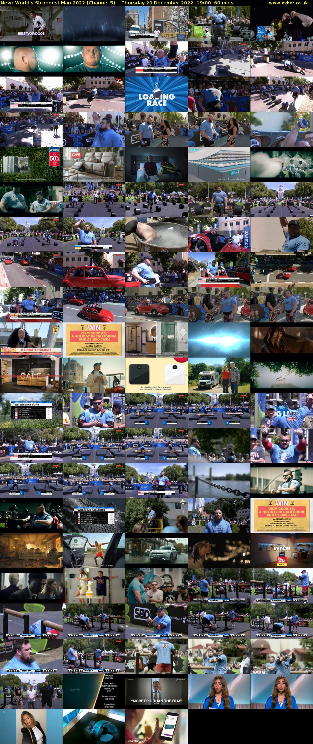 World's Strongest Man 2022 (Channel 5) Thursday 29 December 2022 19:00 - 20:00