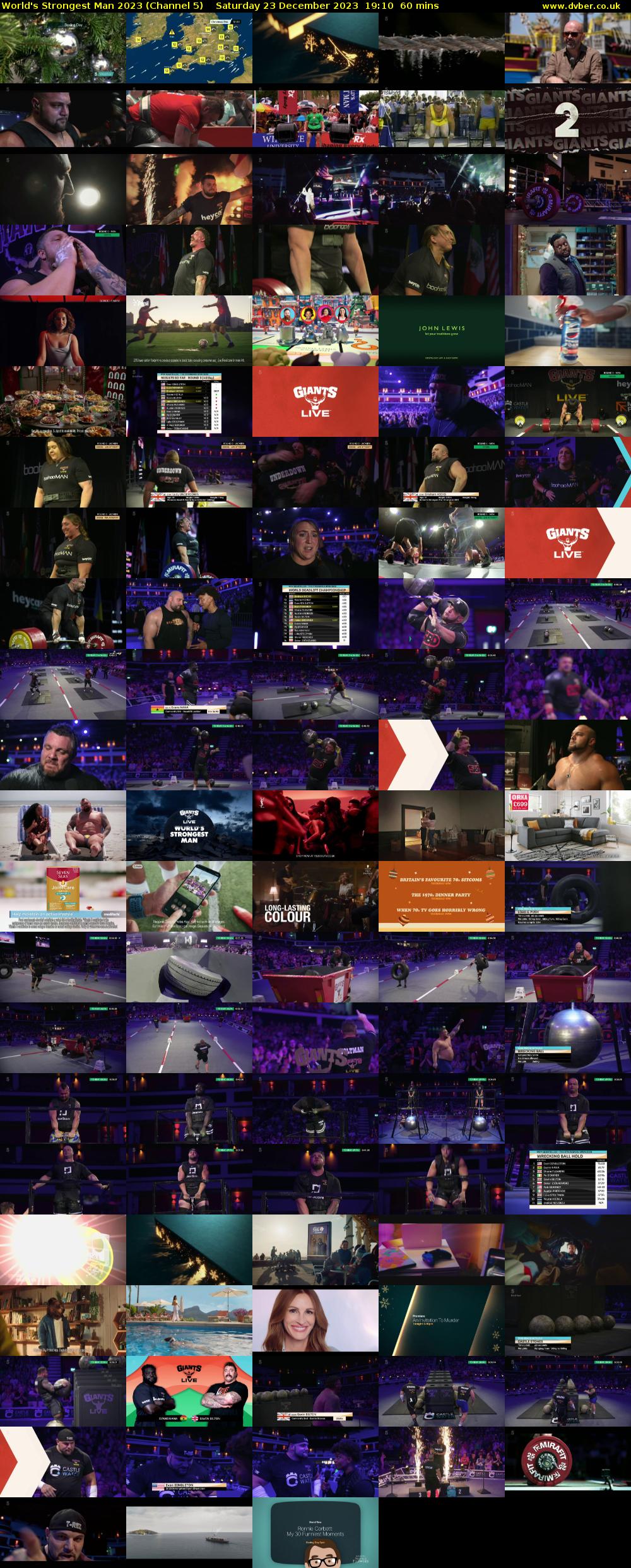 World's Strongest Man 2023 (Channel 5) Saturday 23 December 2023 19:10 - 20:10