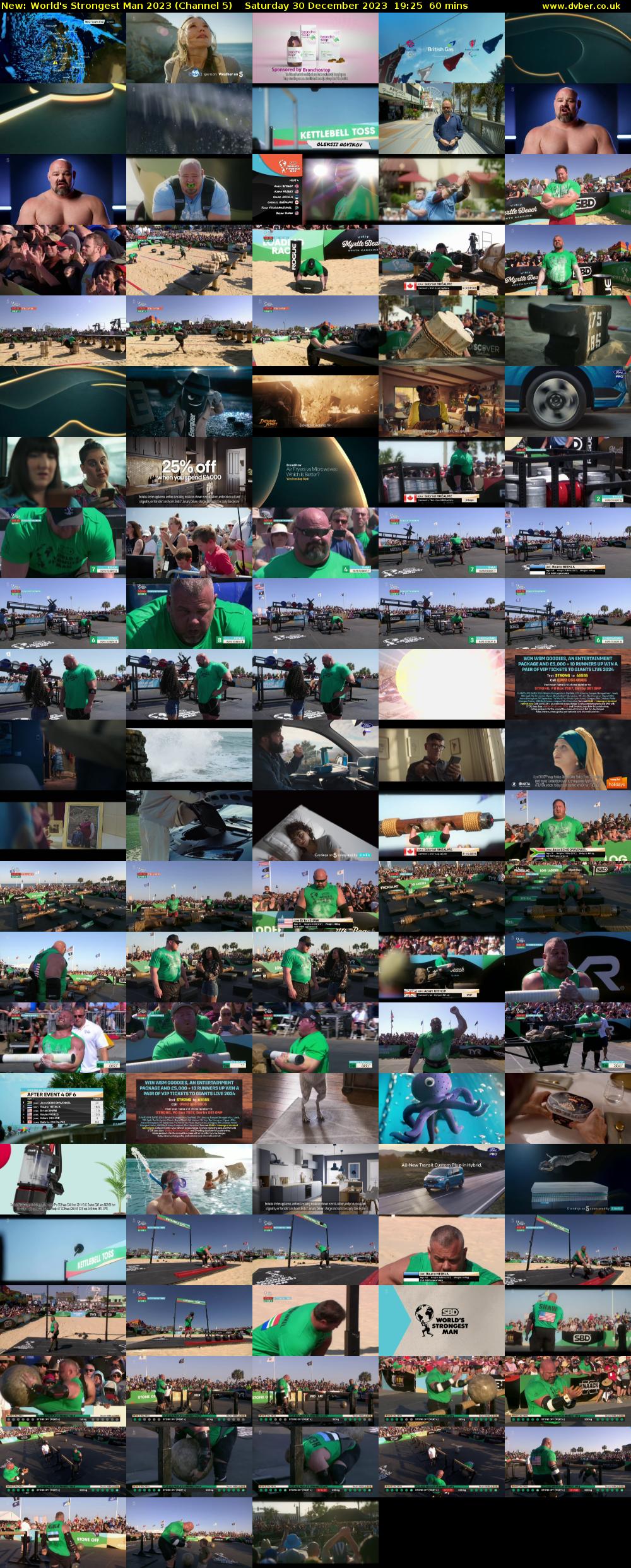 World's Strongest Man 2023 (Channel 5) Saturday 30 December 2023 19:25 - 20:25