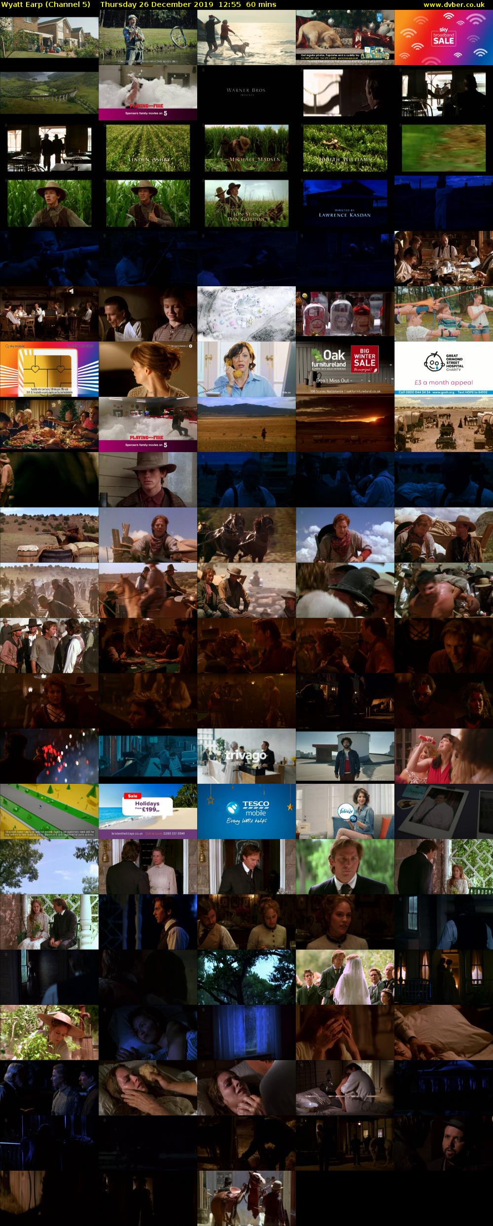 Wyatt Earp (Channel 5) Thursday 26 December 2019 12:55 - 13:55