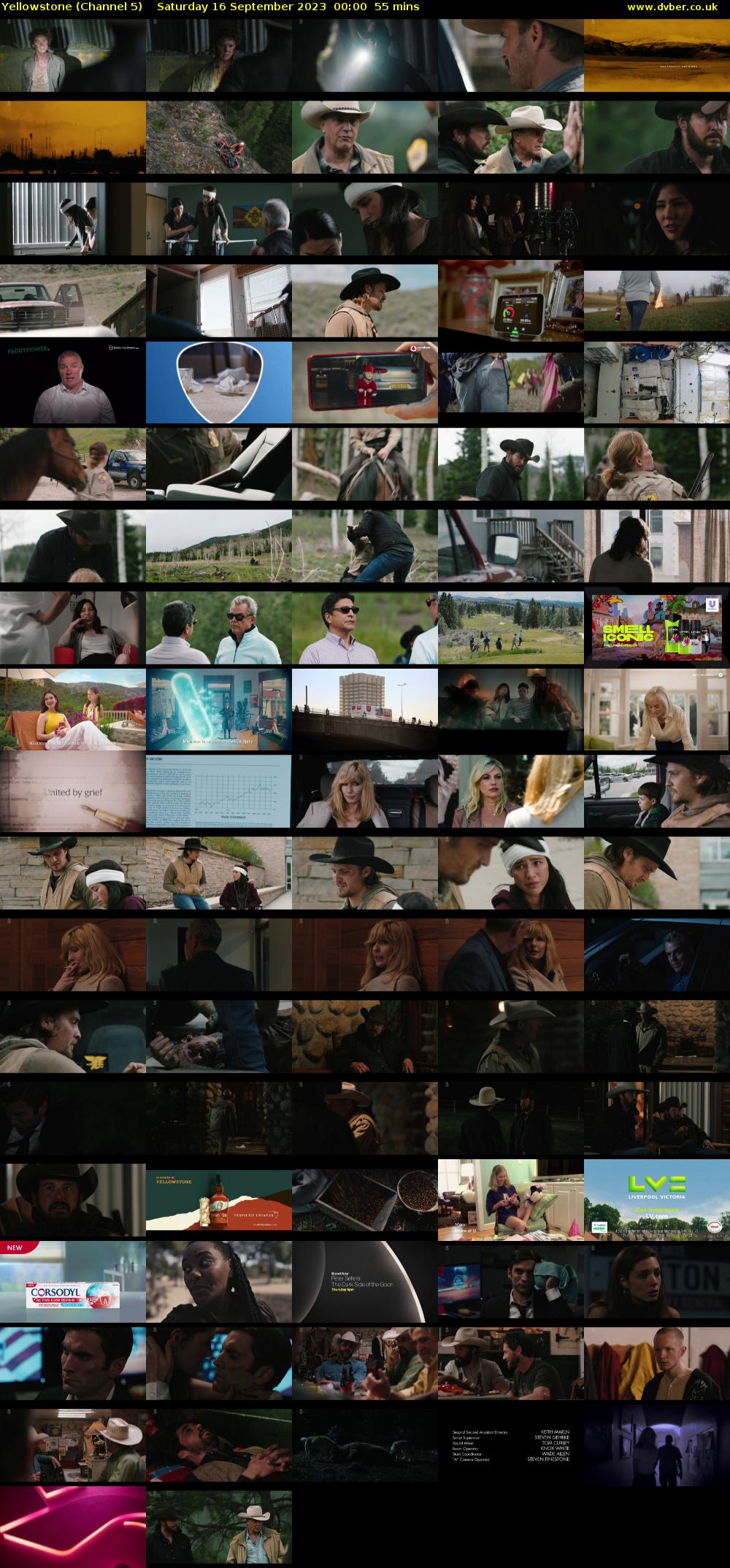 Yellowstone (Channel 5) Saturday 16 September 2023 00:00 - 00:55