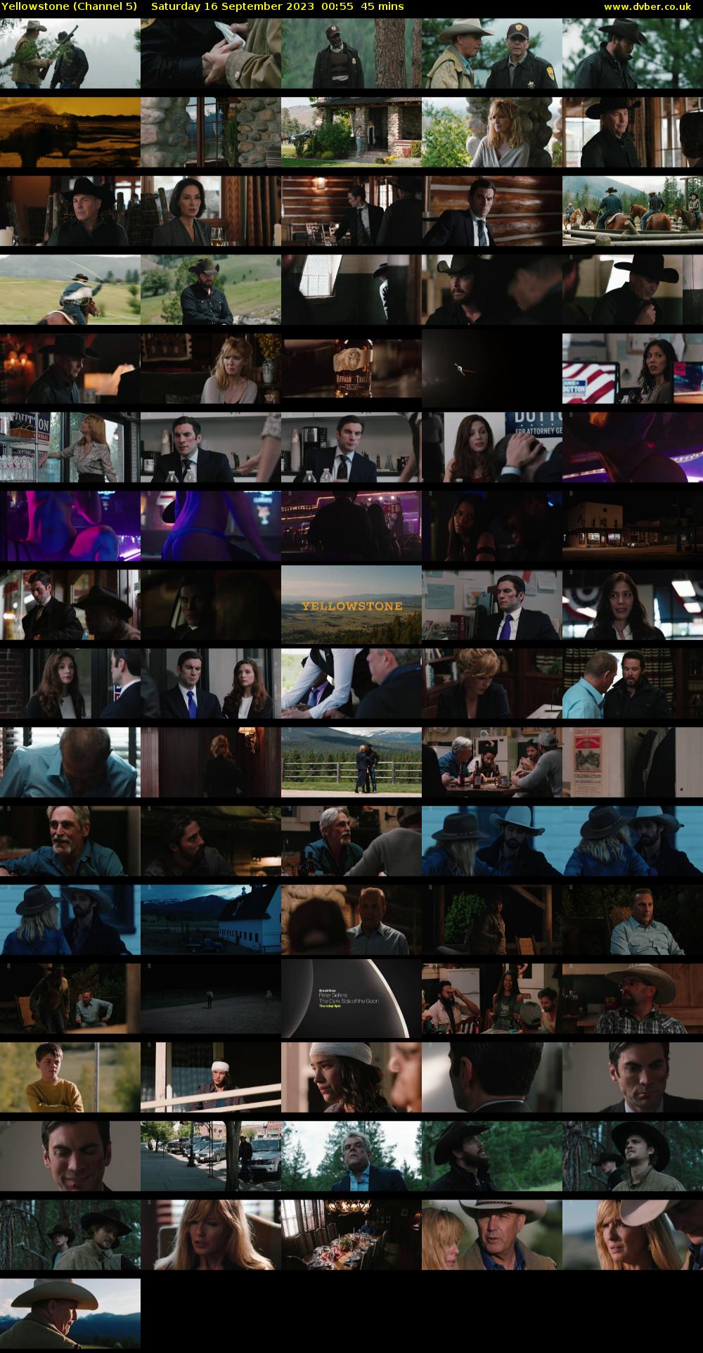 Yellowstone (Channel 5) Saturday 16 September 2023 00:55 - 01:40