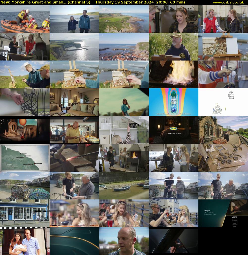 Yorkshire Great and Small... (Channel 5) Thursday 19 September 2024 20:00 - 21:00