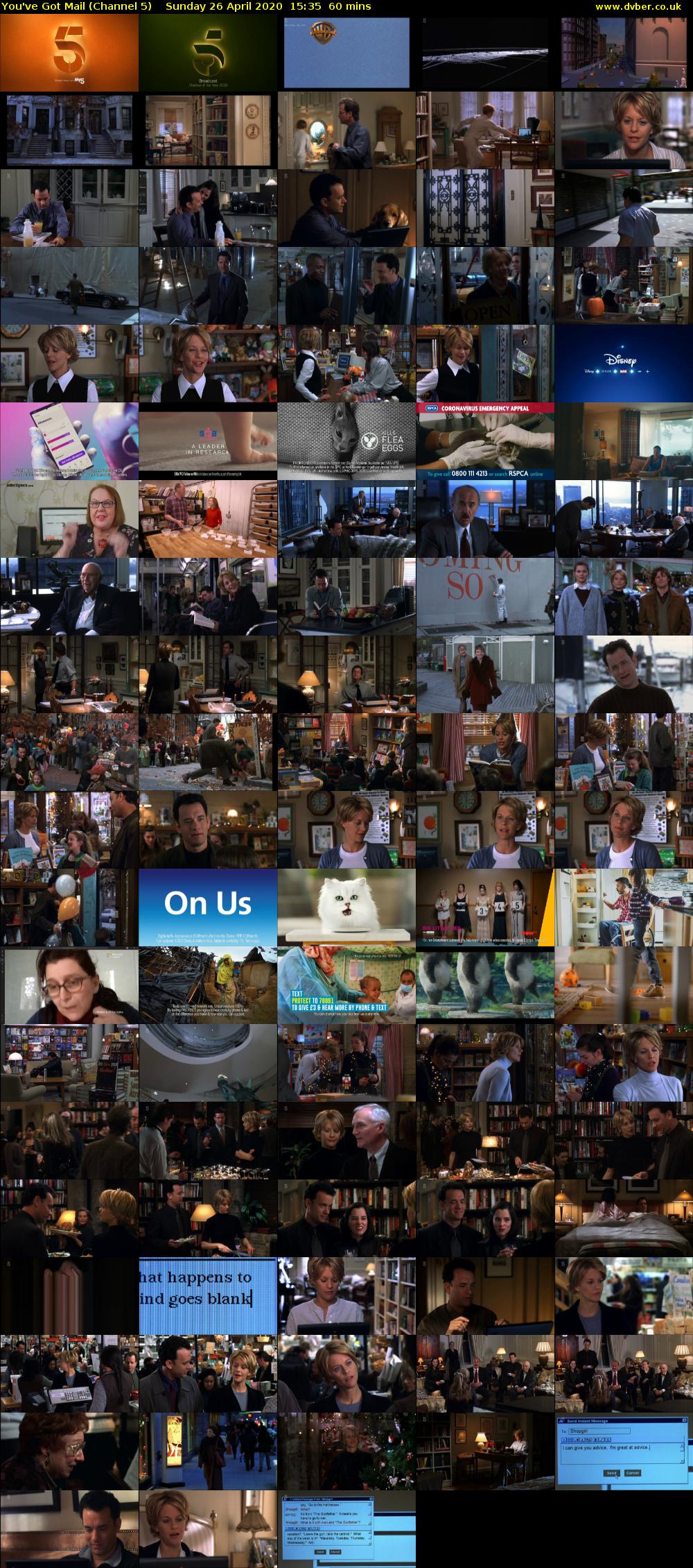 You've Got Mail (Channel 5) Sunday 26 April 2020 15:35 - 16:35