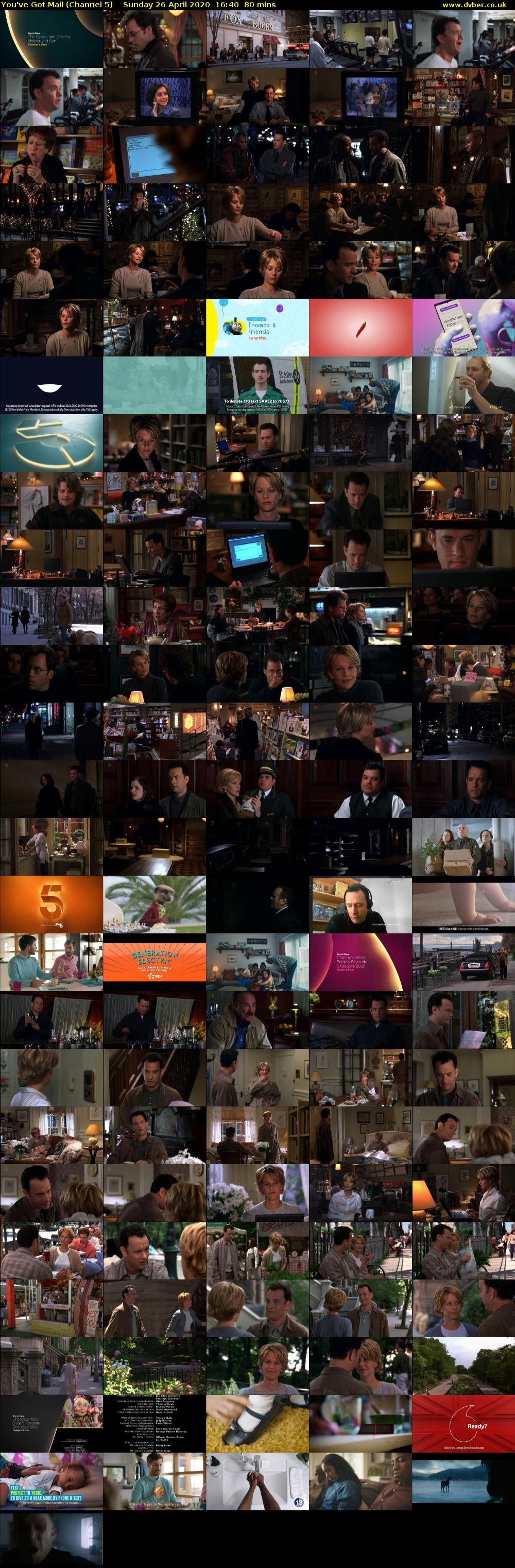 You've Got Mail (Channel 5) Sunday 26 April 2020 16:40 - 18:00