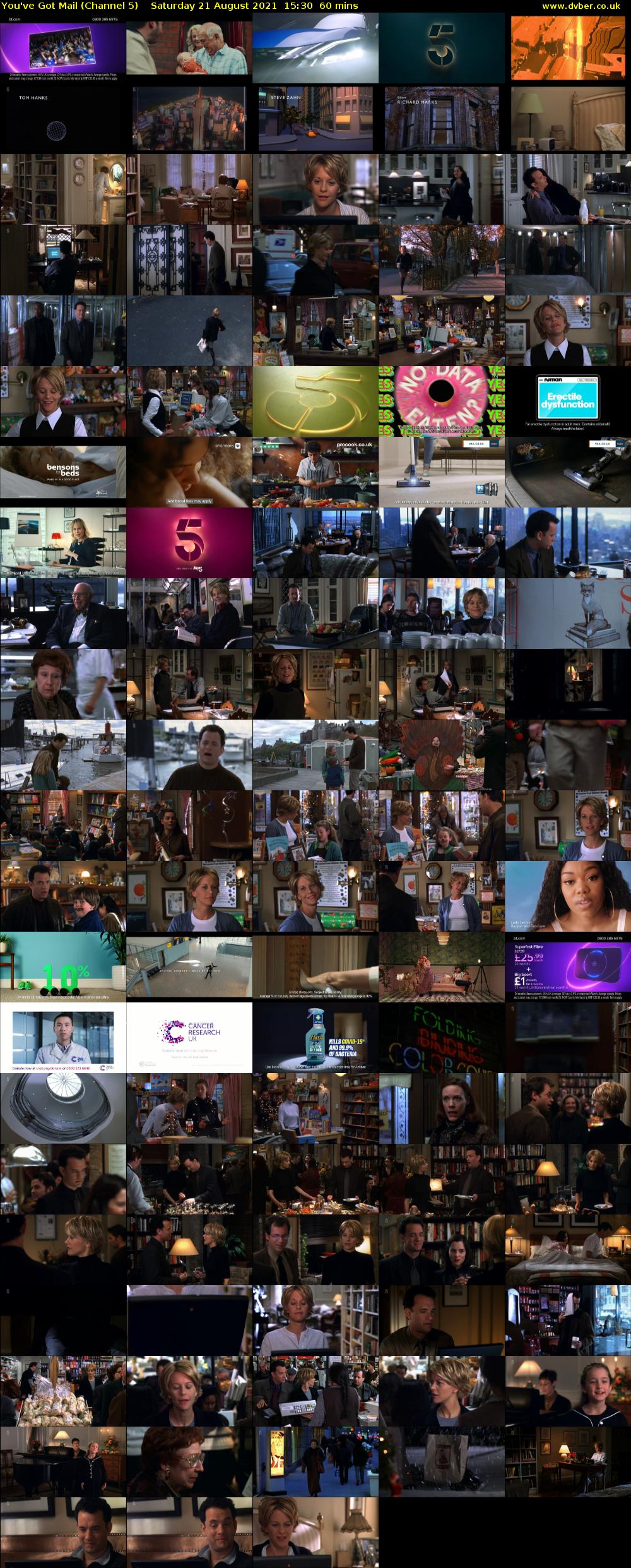 You've Got Mail (Channel 5) Saturday 21 August 2021 15:30 - 16:30