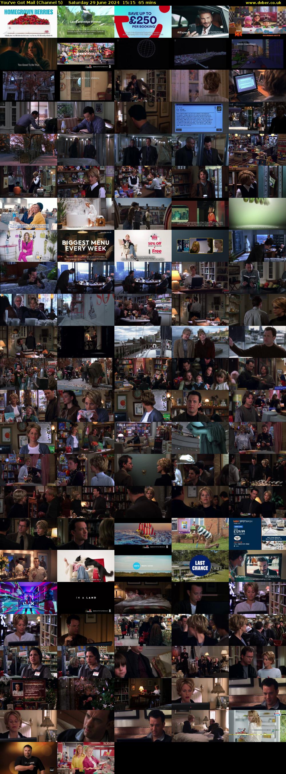 You've Got Mail (Channel 5) Saturday 29 June 2024 15:15 - 16:20