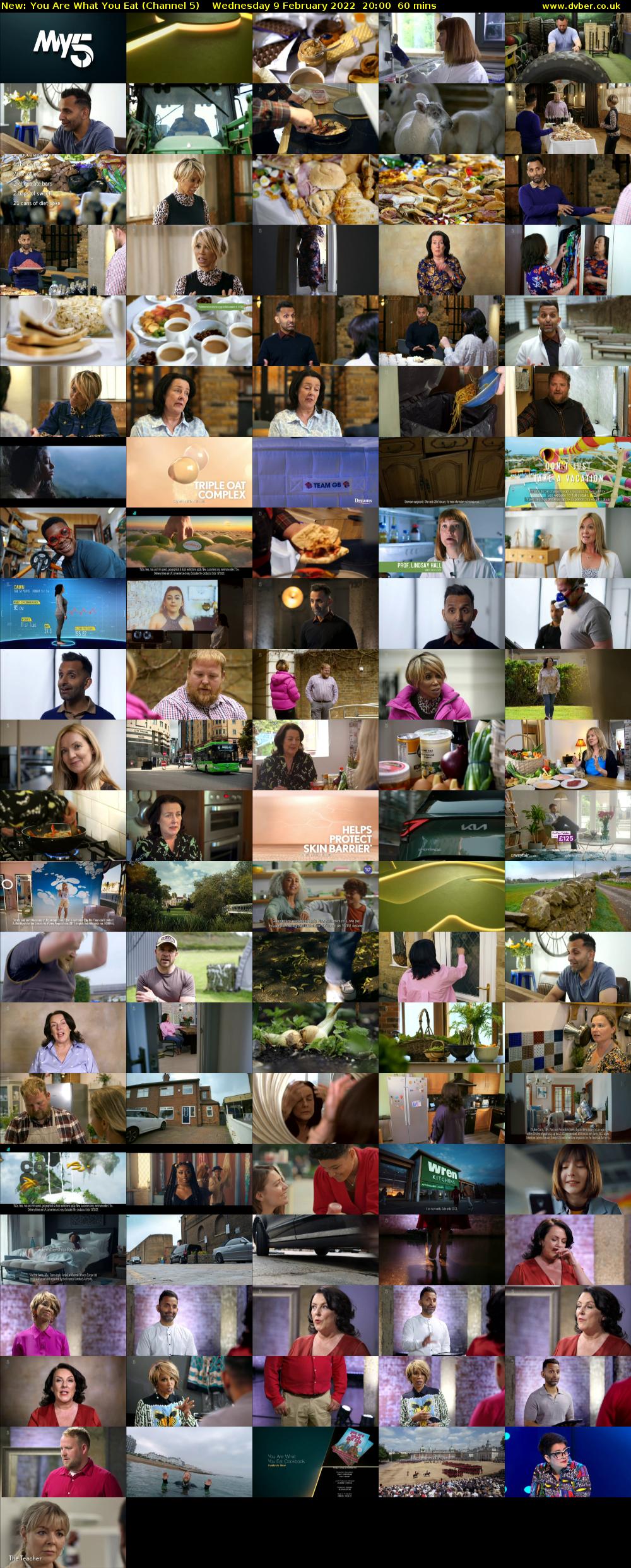You Are What You Eat (Channel 5) Wednesday 9 February 2022 20:00 - 21:00