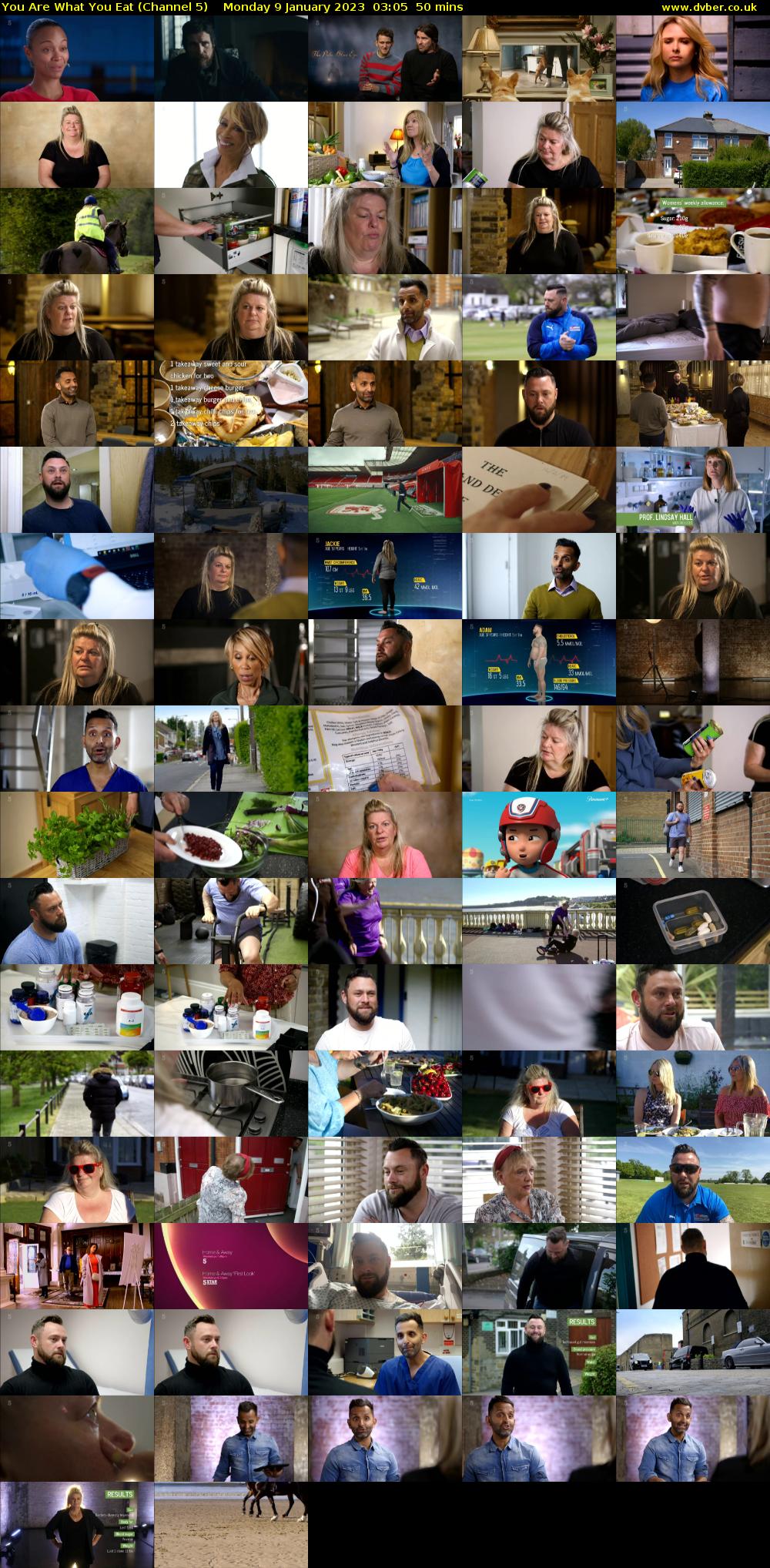 You Are What You Eat (Channel 5) Monday 9 January 2023 03:05 - 03:55