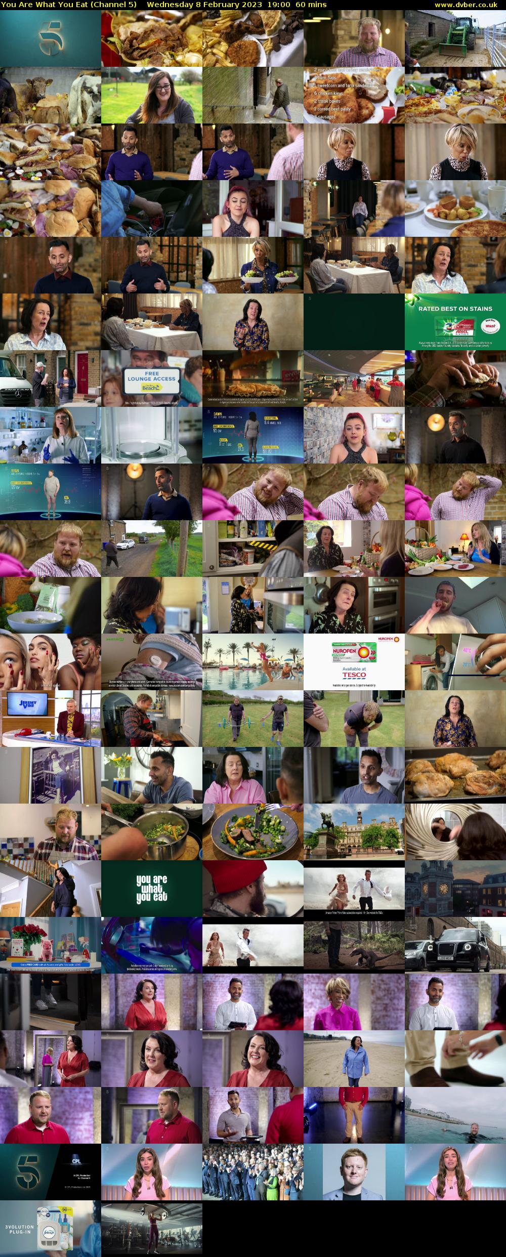 You Are What You Eat (Channel 5) Wednesday 8 February 2023 19:00 - 20:00