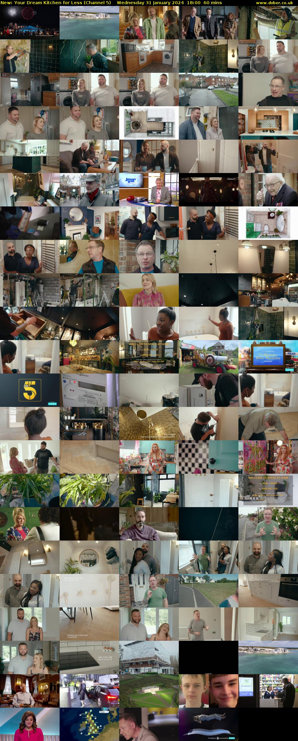 Your Dream Kitchen for Less (Channel 5) Wednesday 31 January 2024 18:00 - 19:00