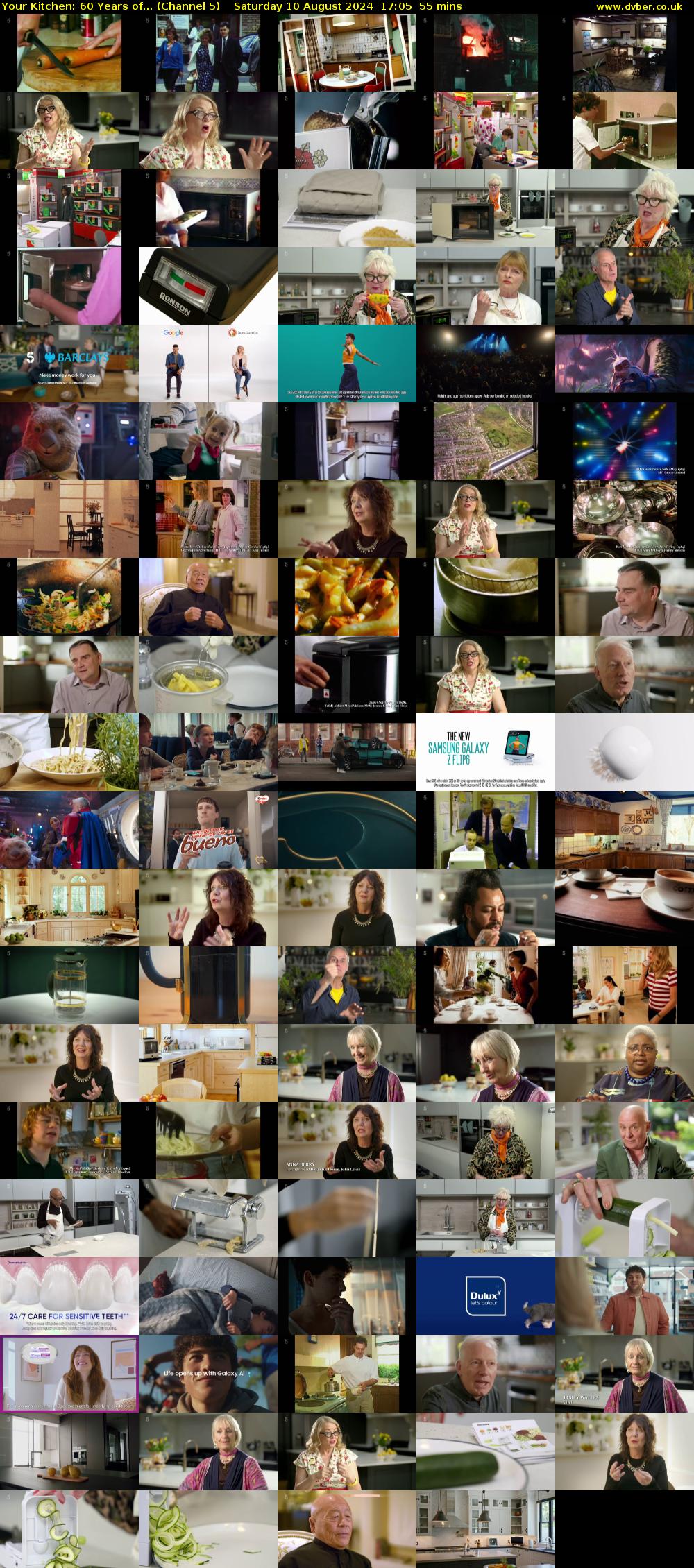 Your Kitchen: 60 Years of... (Channel 5) Saturday 10 August 2024 17:05 - 18:00