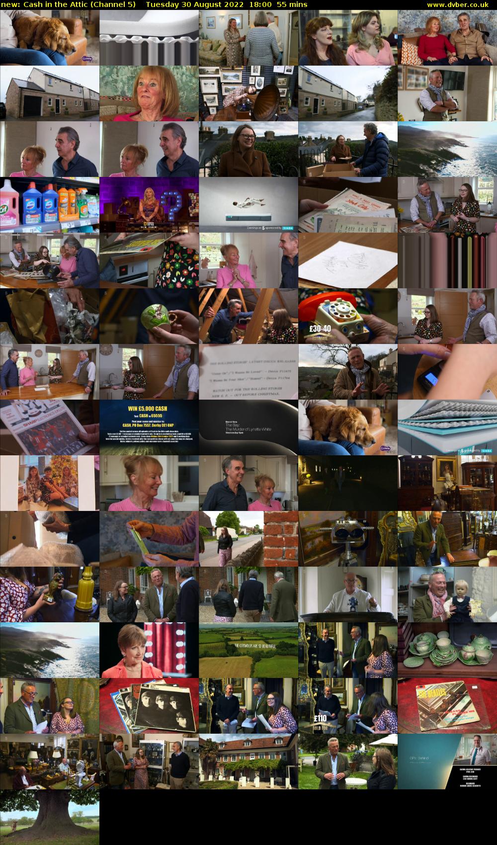 new: Cash in the Attic (Channel 5) Tuesday 30 August 2022 18:00 - 18:55