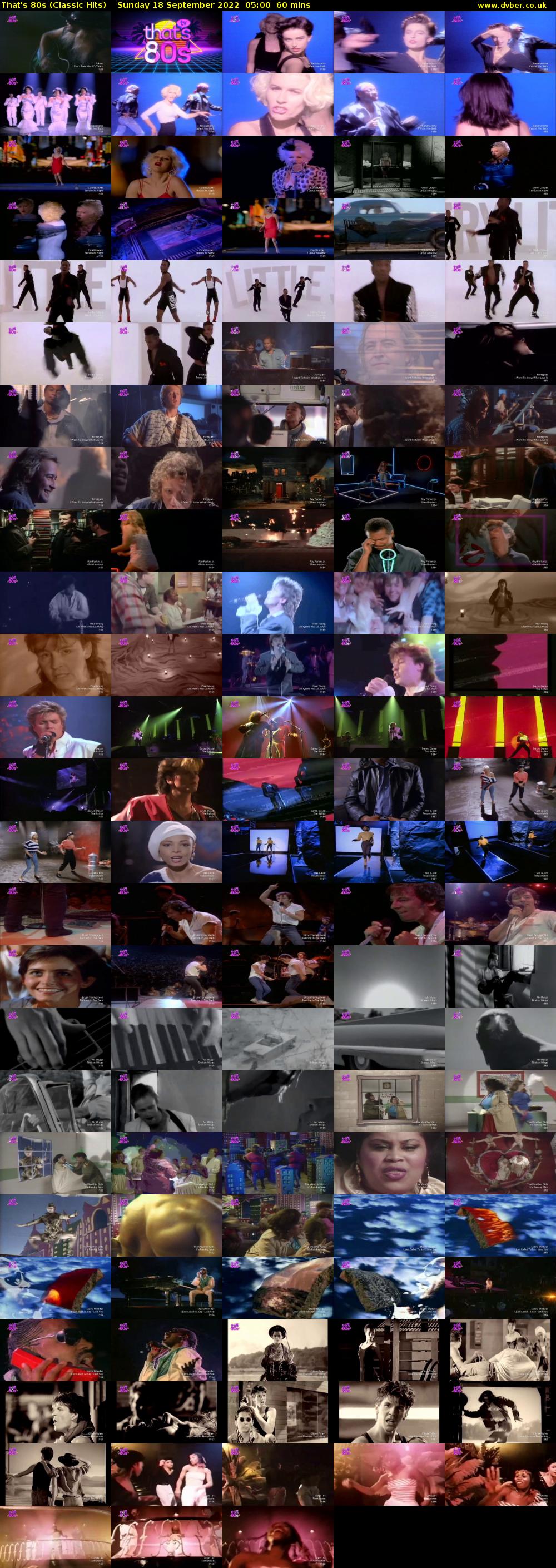 That's 80s (Classic Hits) Sunday 18 September 2022 05:00 - 06:00