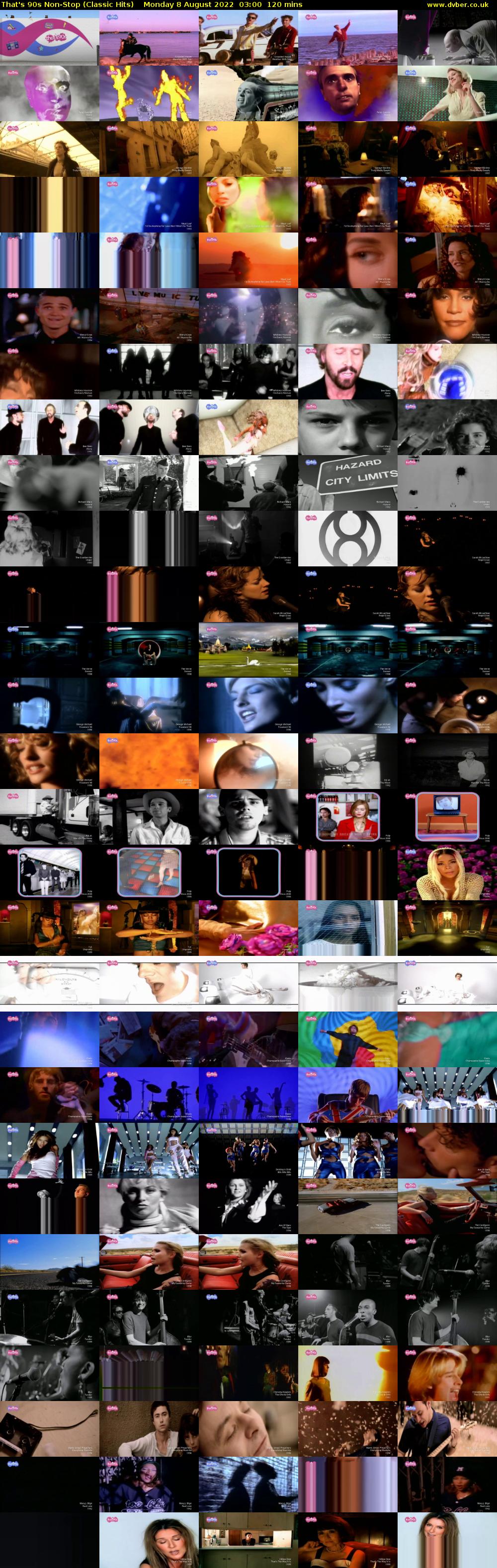 That's 90s Non-Stop (Classic Hits) Monday 8 August 2022 03:00 - 05:00