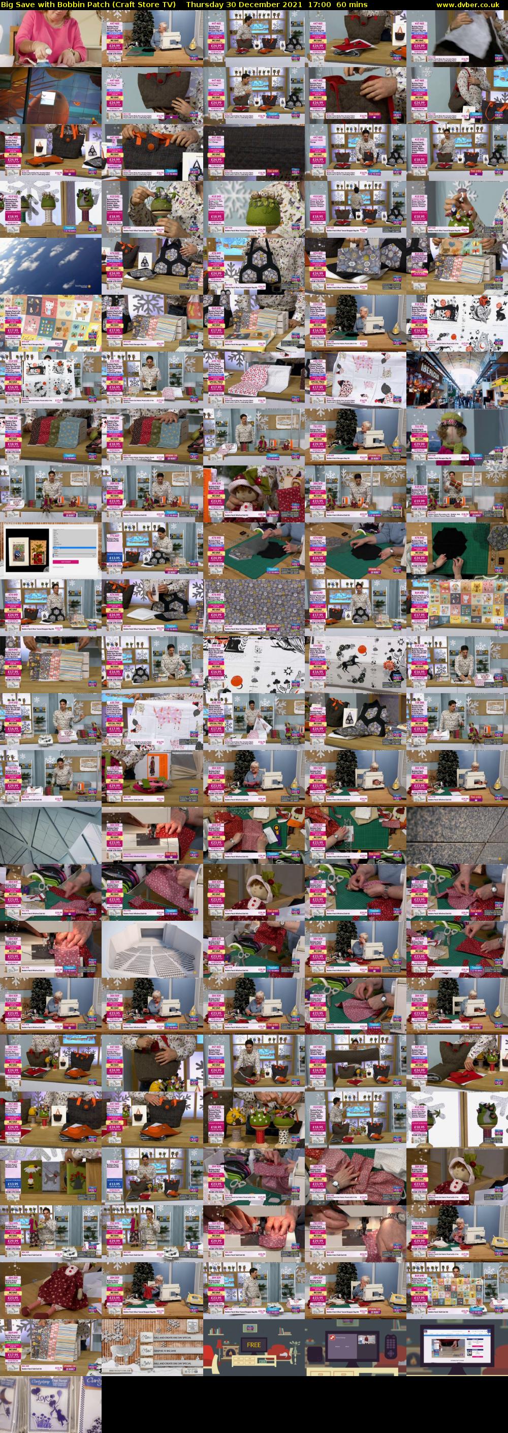 Big Save with Bobbin Patch (Craft Store TV) Thursday 30 December 2021 17:00 - 18:00