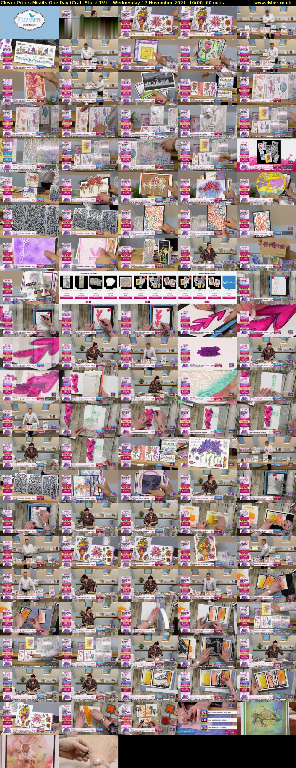 Clever Prints Misfits One Day (Craft Store TV) Wednesday 17 November 2021 16:00 - 17:00