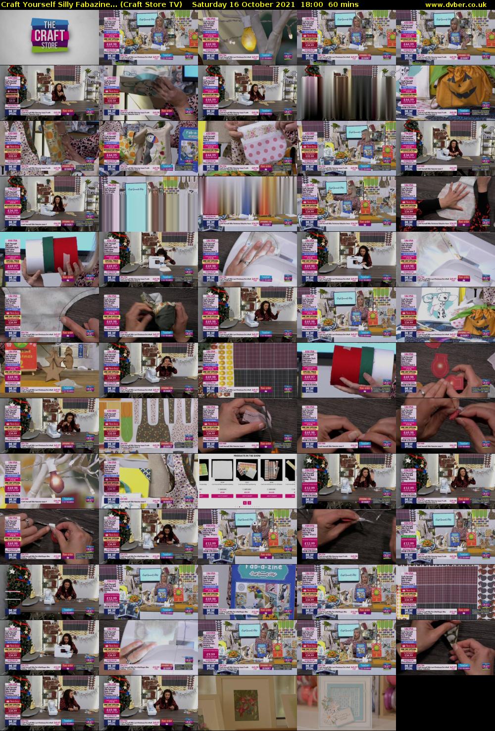 Craft Yourself Silly Fabazine... (Craft Store TV) Saturday 16 October 2021 18:00 - 19:00