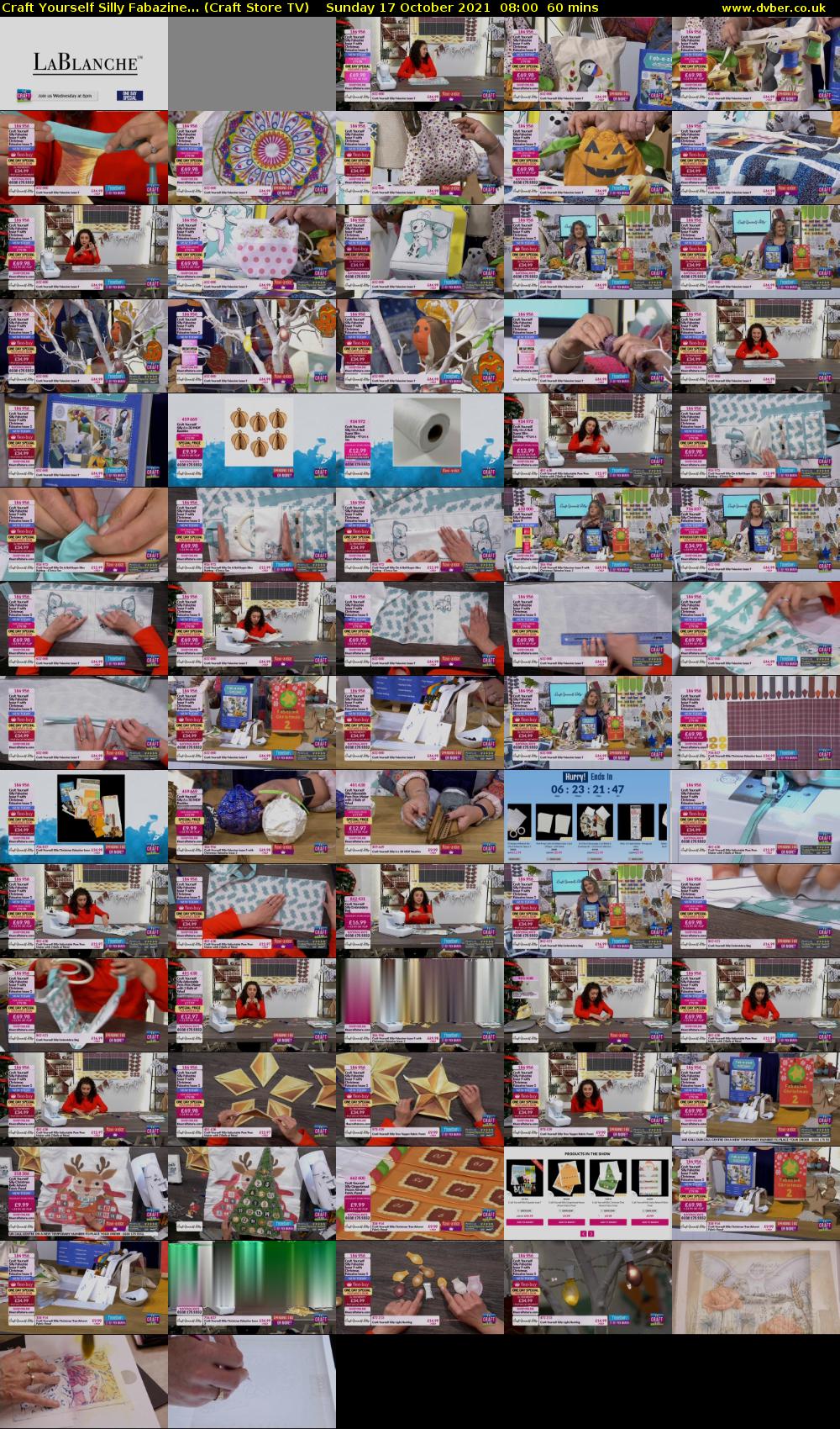 Craft Yourself Silly Fabazine... (Craft Store TV) Sunday 17 October 2021 08:00 - 09:00