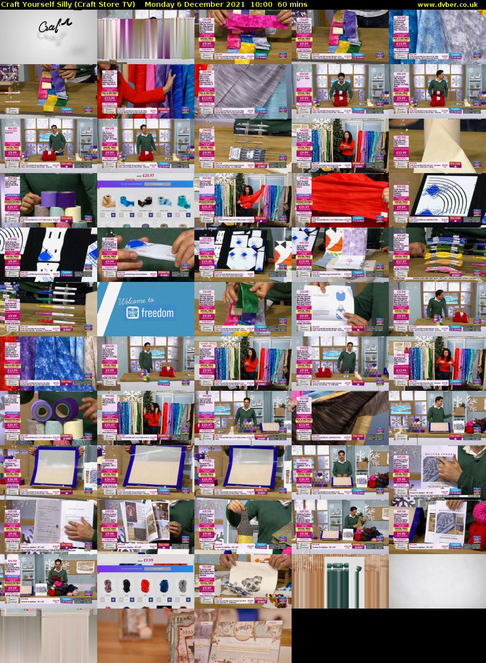 Craft Yourself Silly (Craft Store TV) Monday 6 December 2021 10:00 - 11:00