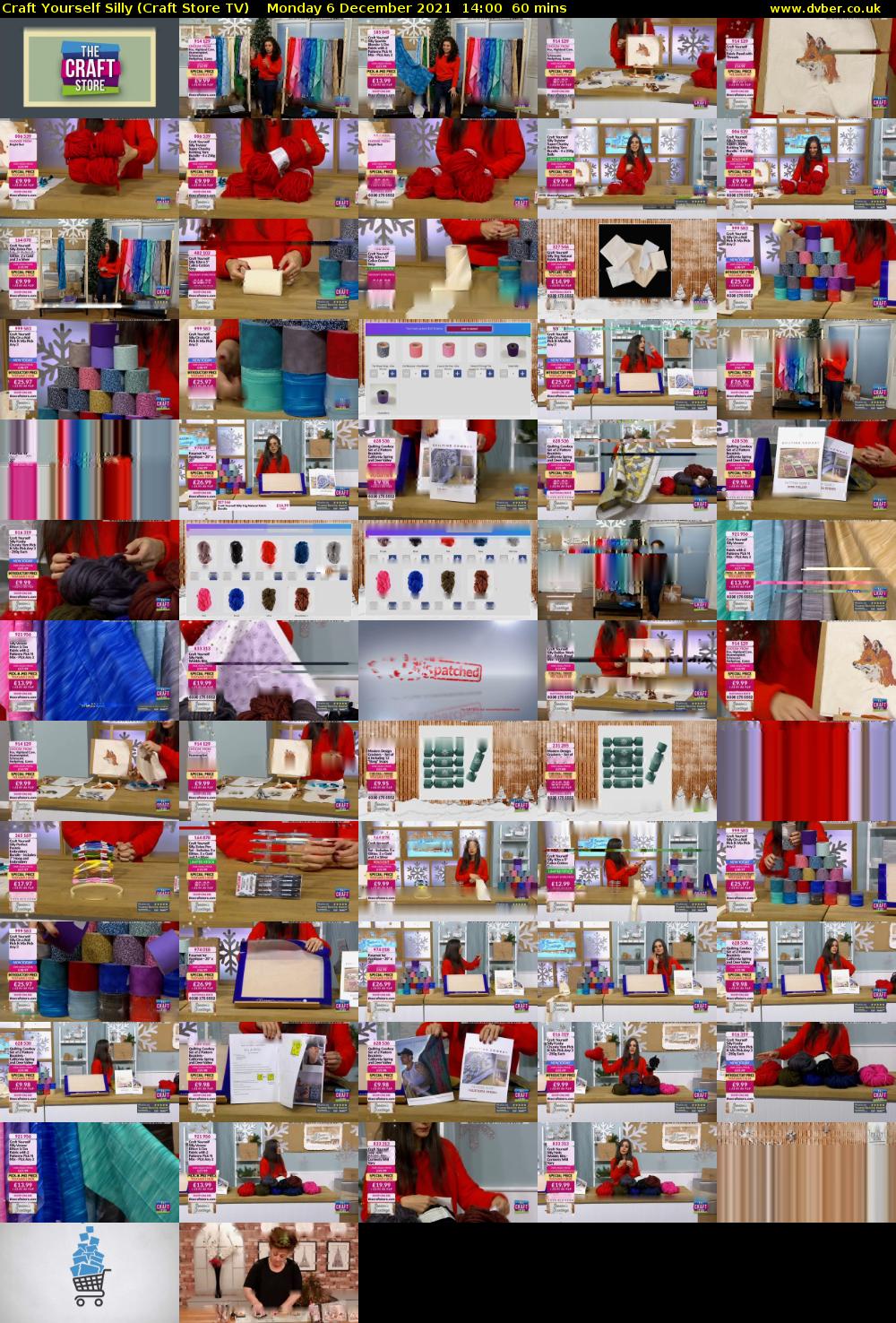 Craft Yourself Silly (Craft Store TV) Monday 6 December 2021 14:00 - 15:00