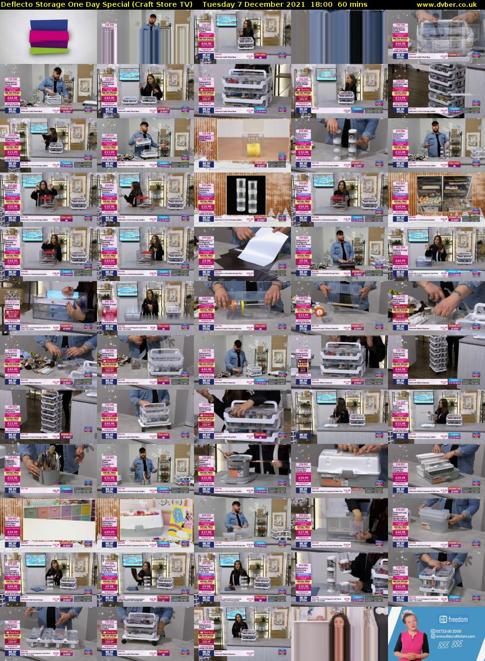 Deflecto Storage One Day Special (Craft Store TV) Tuesday 7 December 2021 18:00 - 19:00