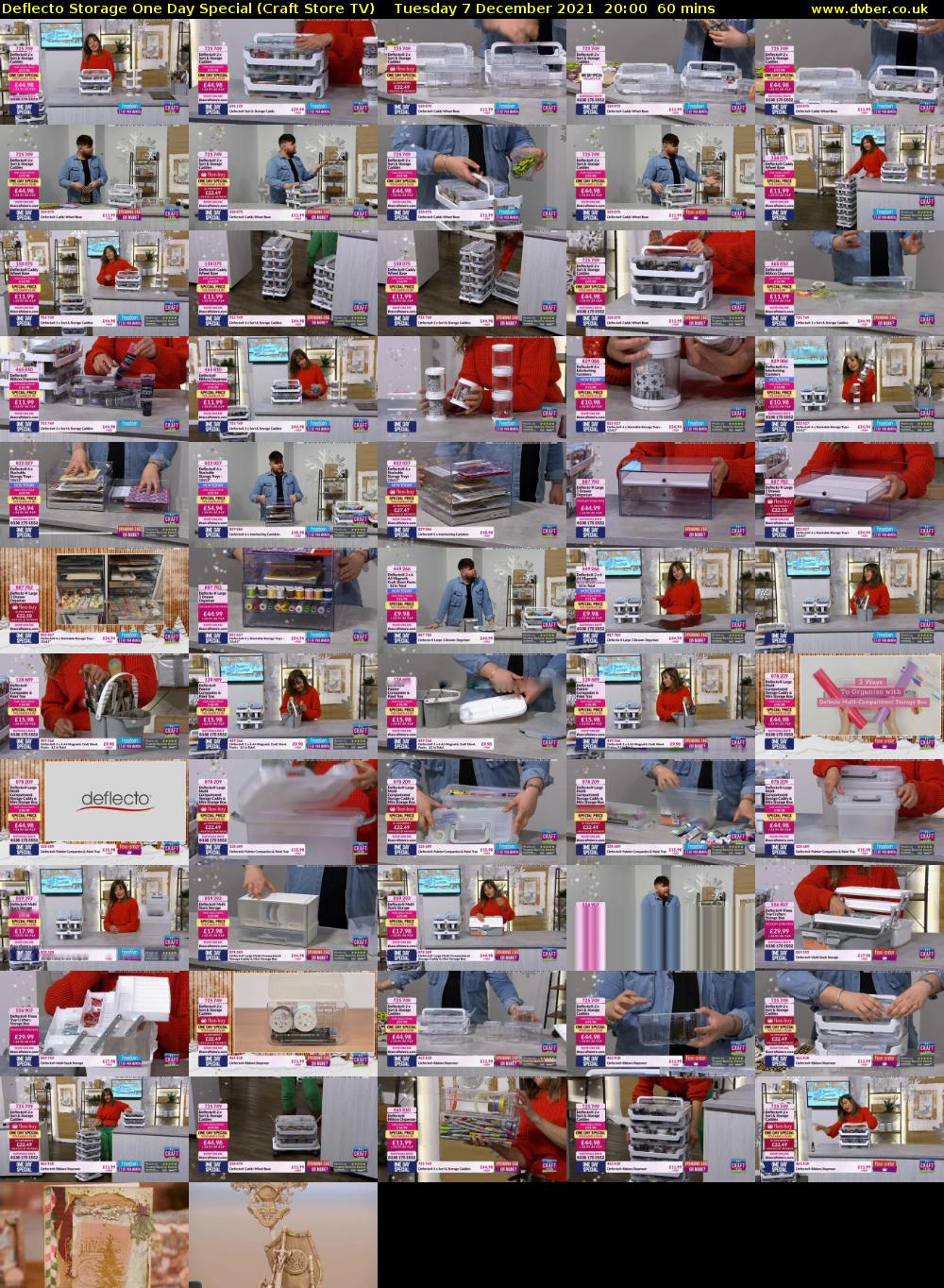 Deflecto Storage One Day Special (Craft Store TV) Tuesday 7 December 2021 20:00 - 21:00